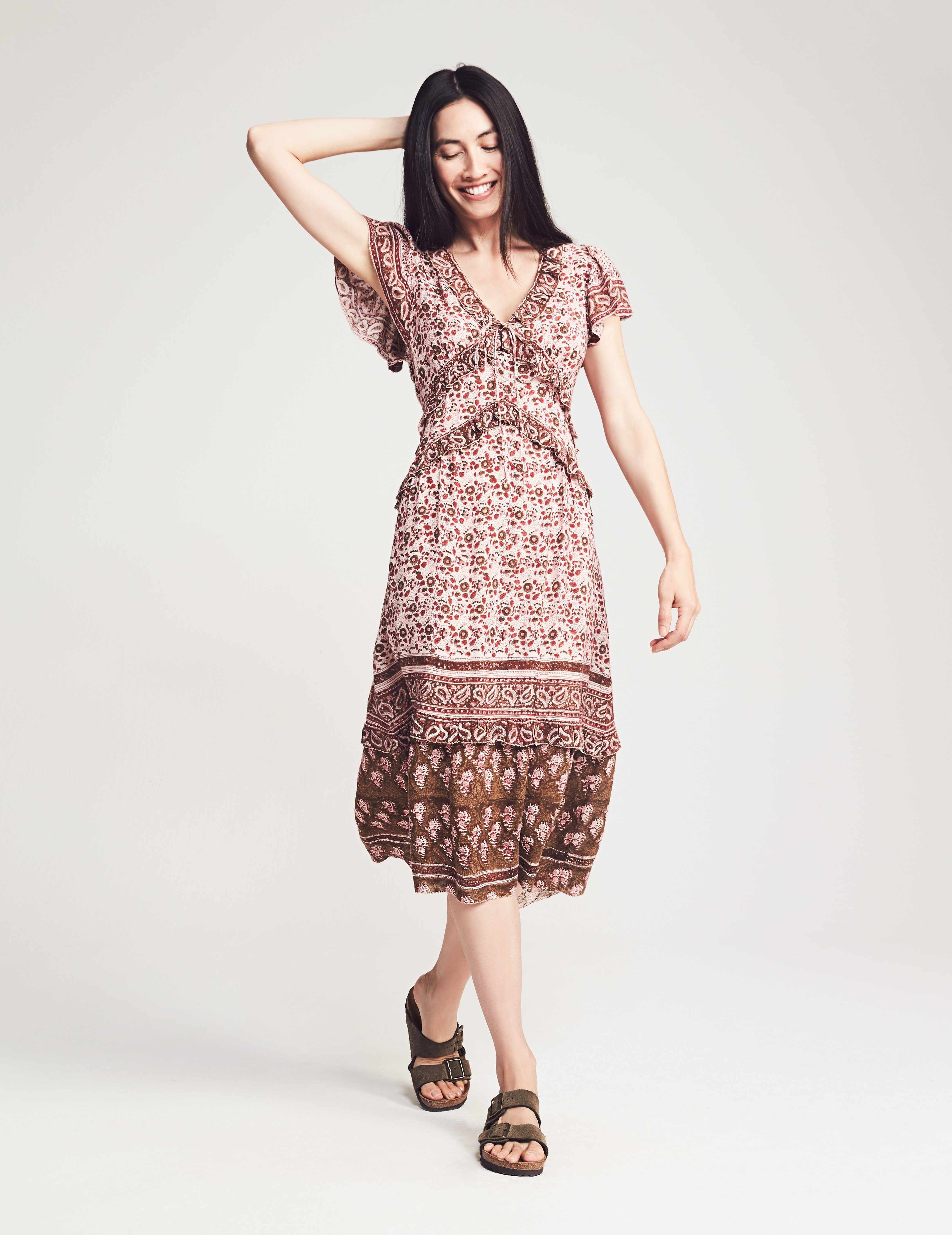 Bonita Dress - Apple Baum Red