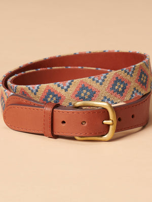 B.YELLOWTAIL Embroidered Belt - Yellowstone River