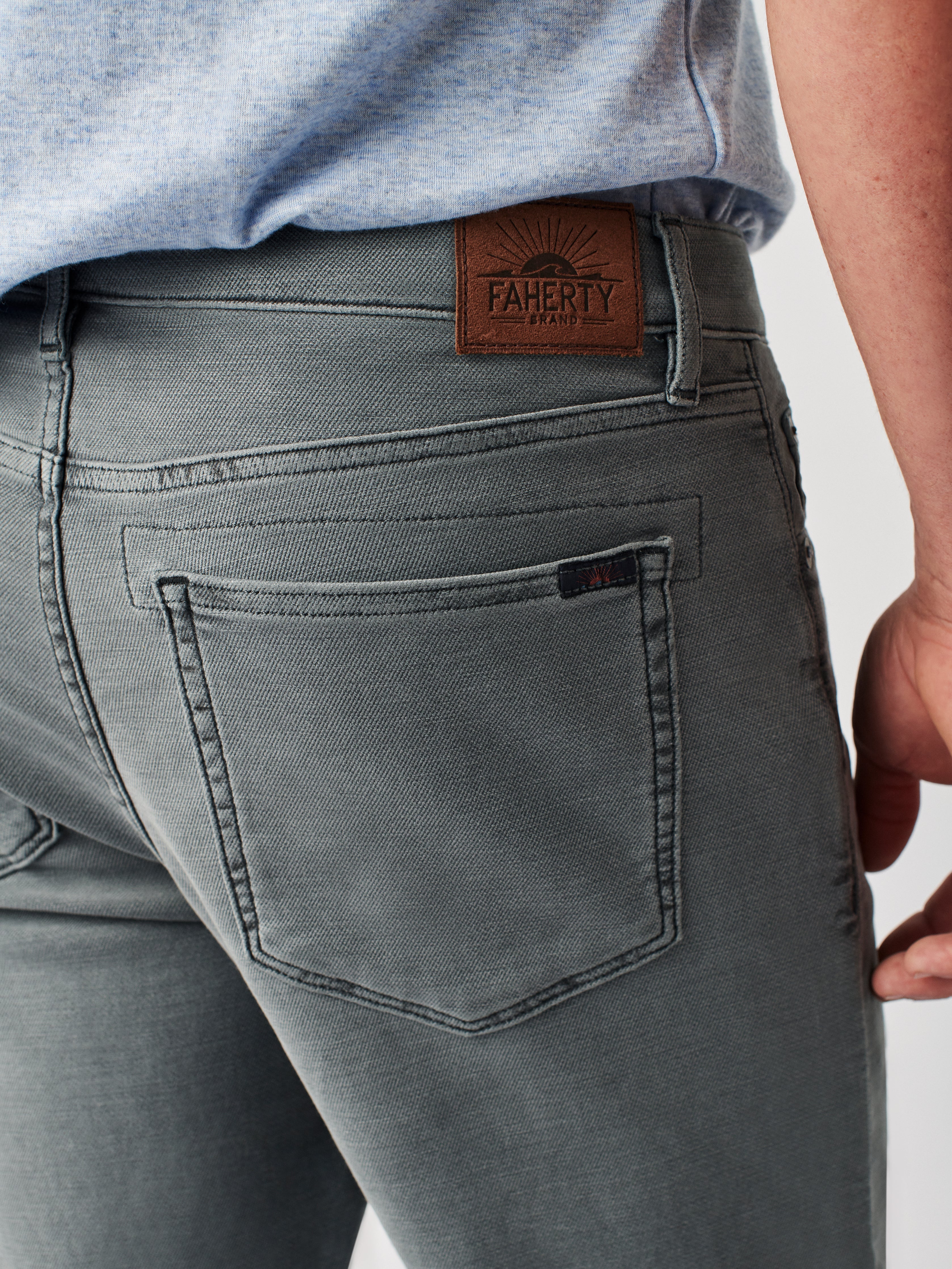 Stretch Terry 5-Pocket (30" Inseam) - Slate