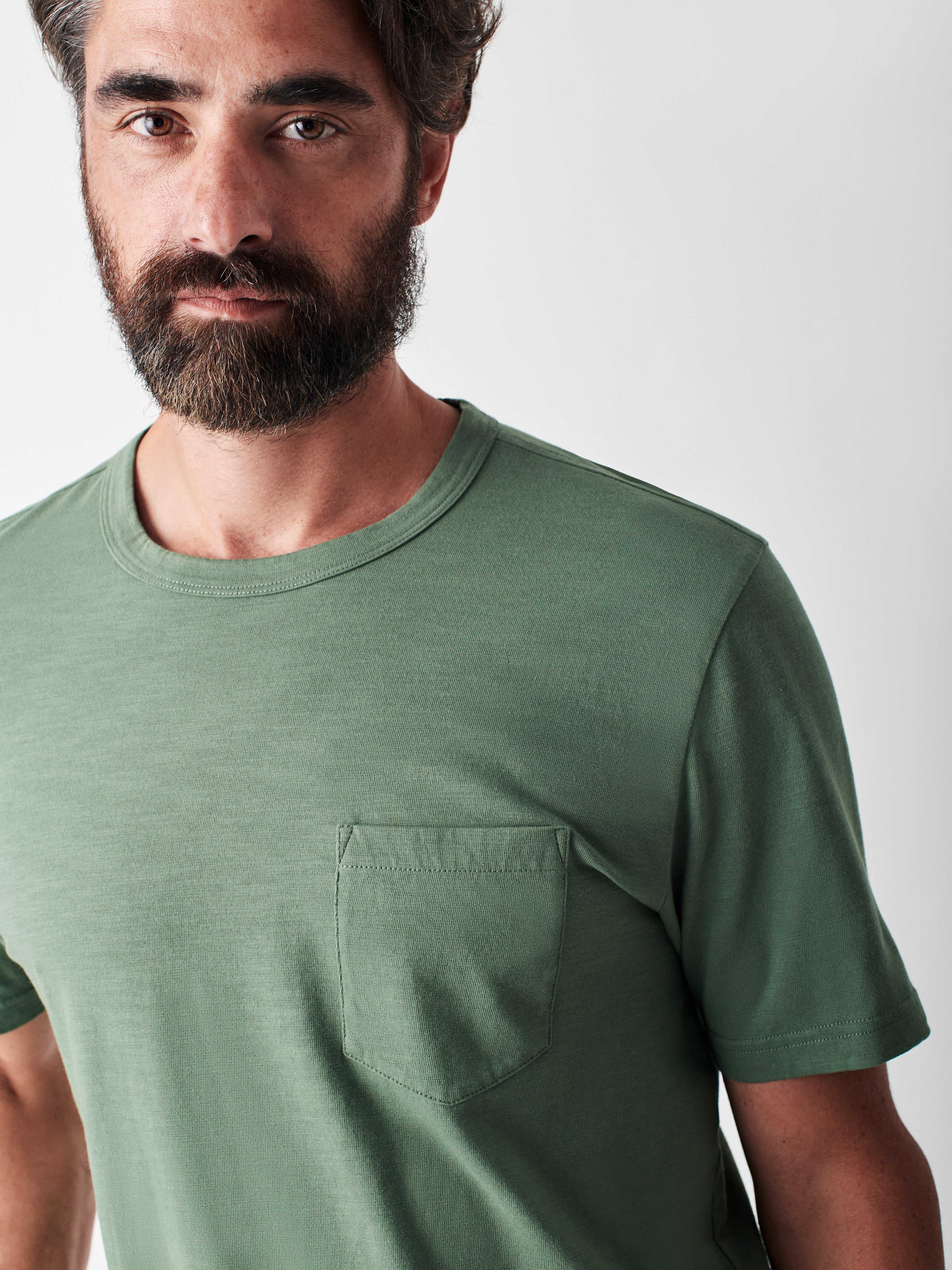 Sunwashed Pocket Tee - Vail Green