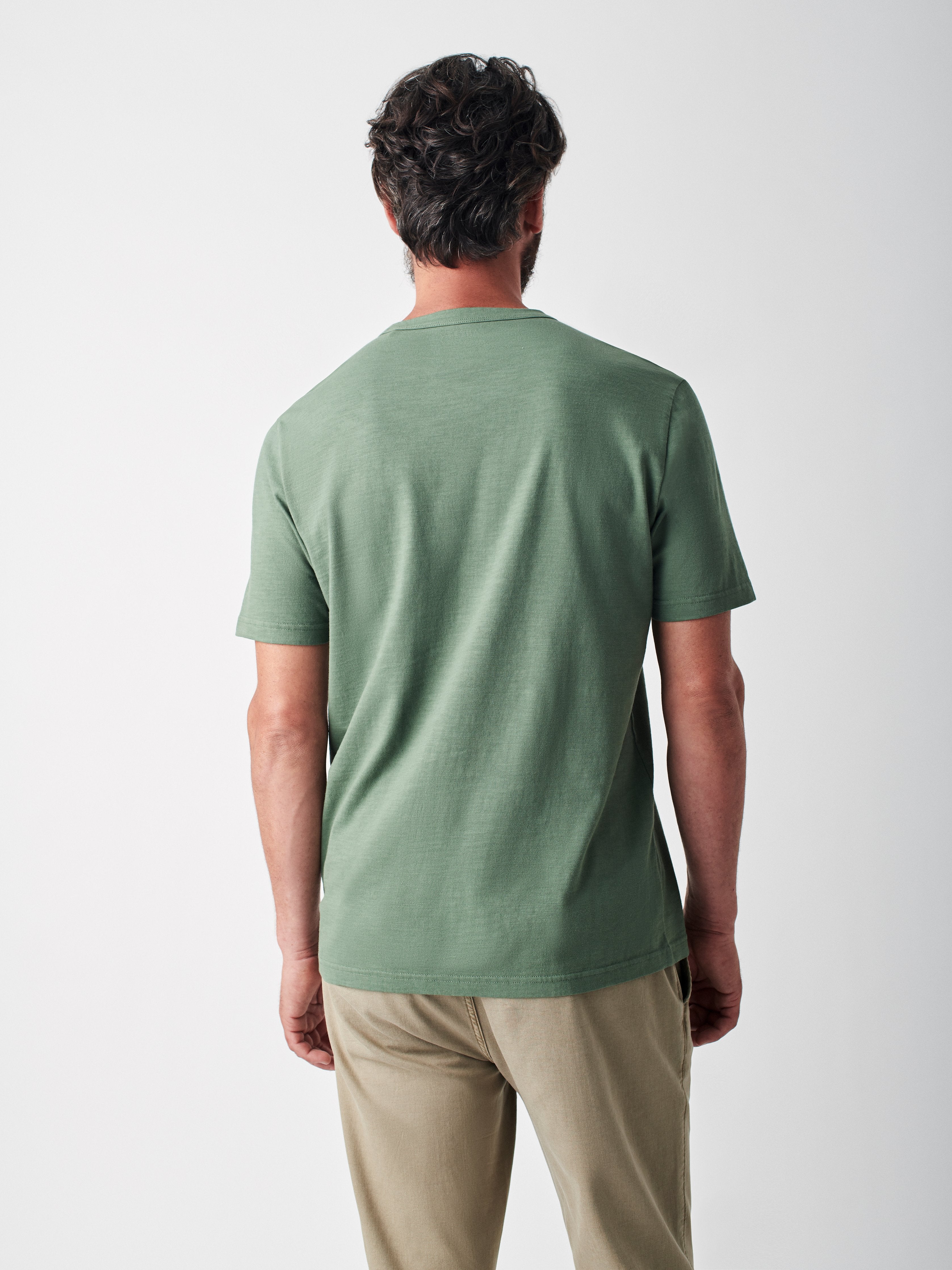 Sunwashed Pocket Tee - Vail Green