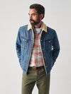 Indigo High Pile Fleece Timberline Trucker Jacket - Vintage Indigo
