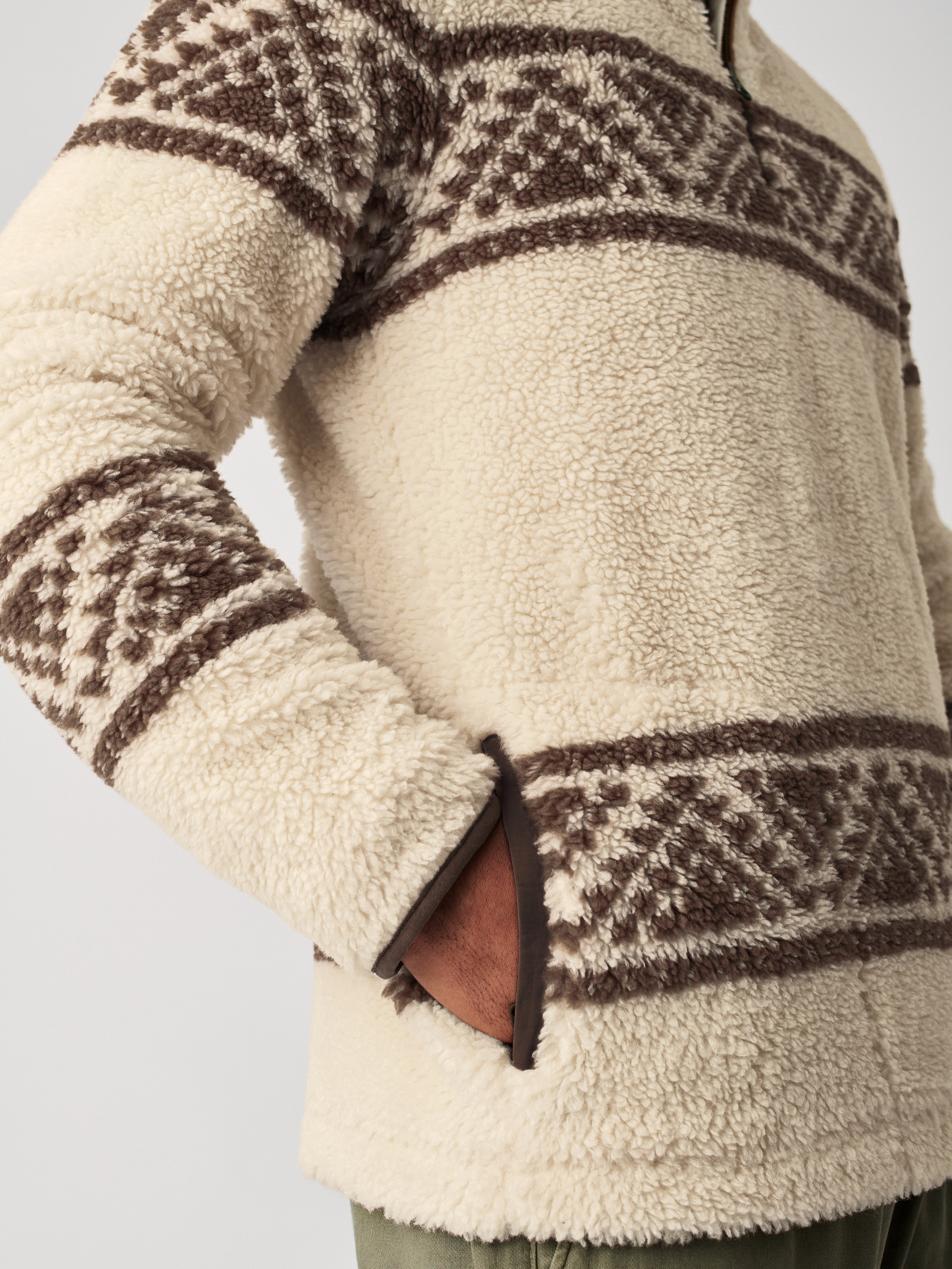 B.YELLOWTAIL X High Pile Fleece Pullover - Cedar Ridge