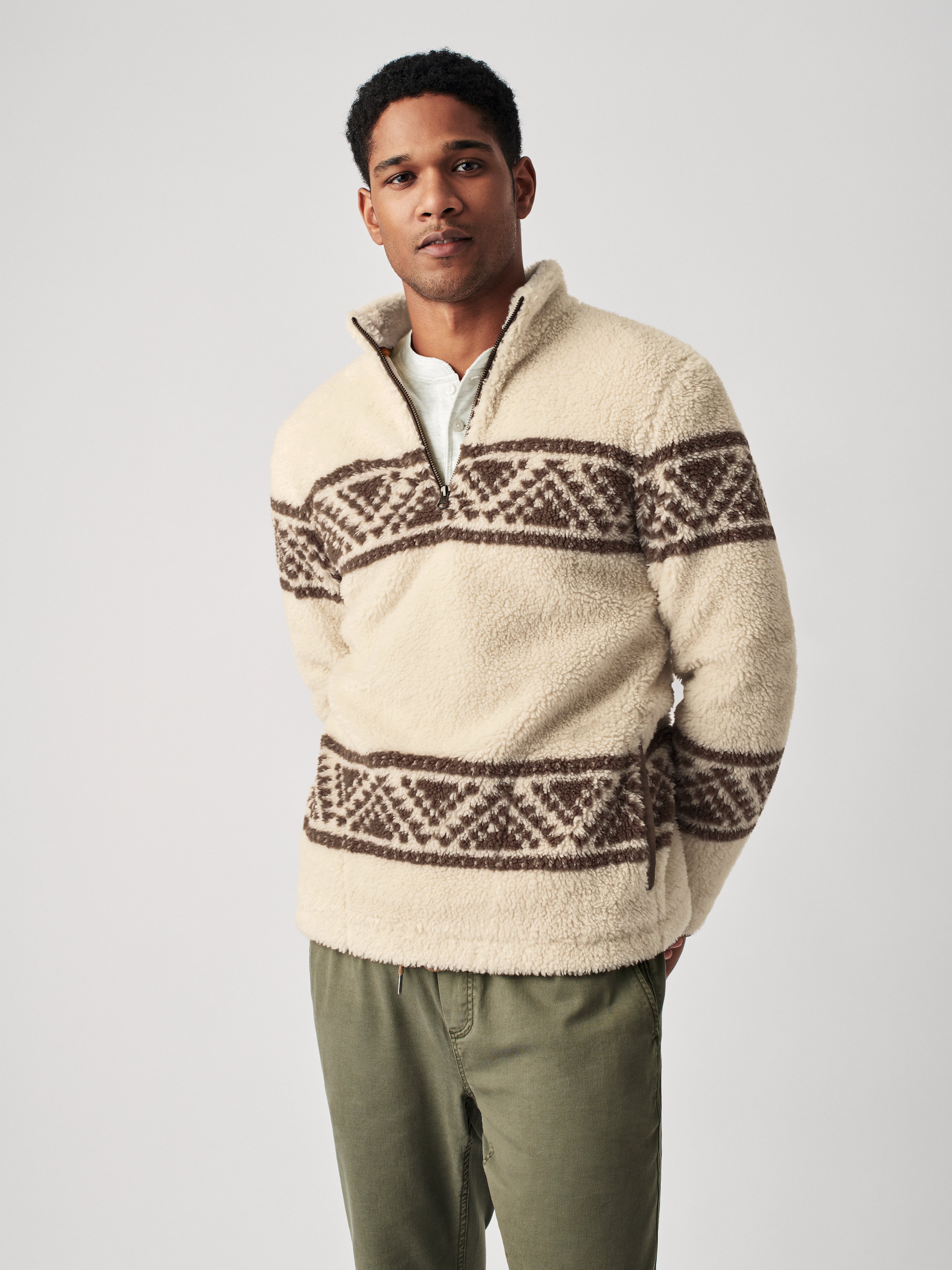 B.YELLOWTAIL X High Pile Fleece Pullover - Cedar Ridge