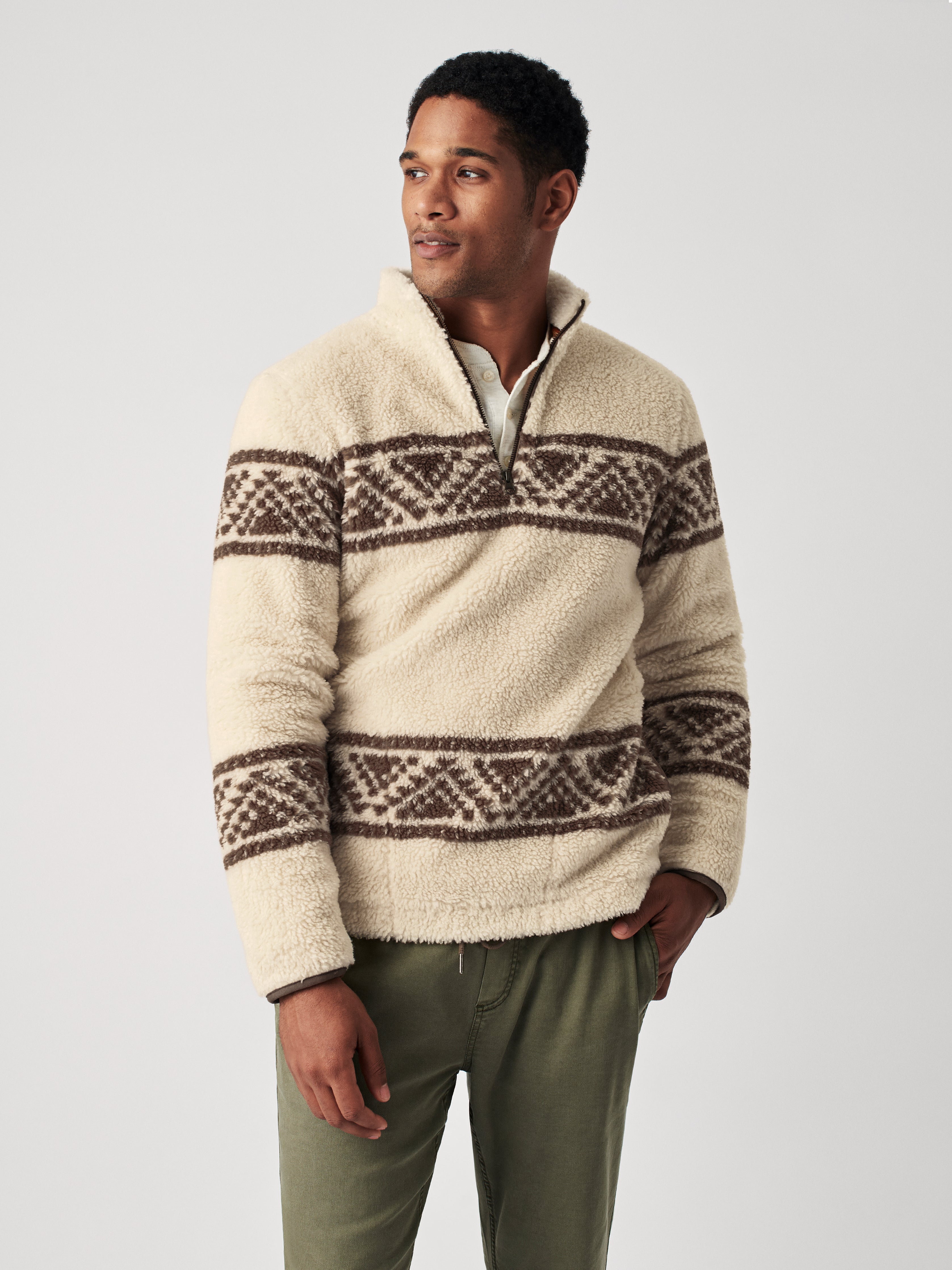 B.YELLOWTAIL X High Pile Fleece Pullover - Cedar Ridge