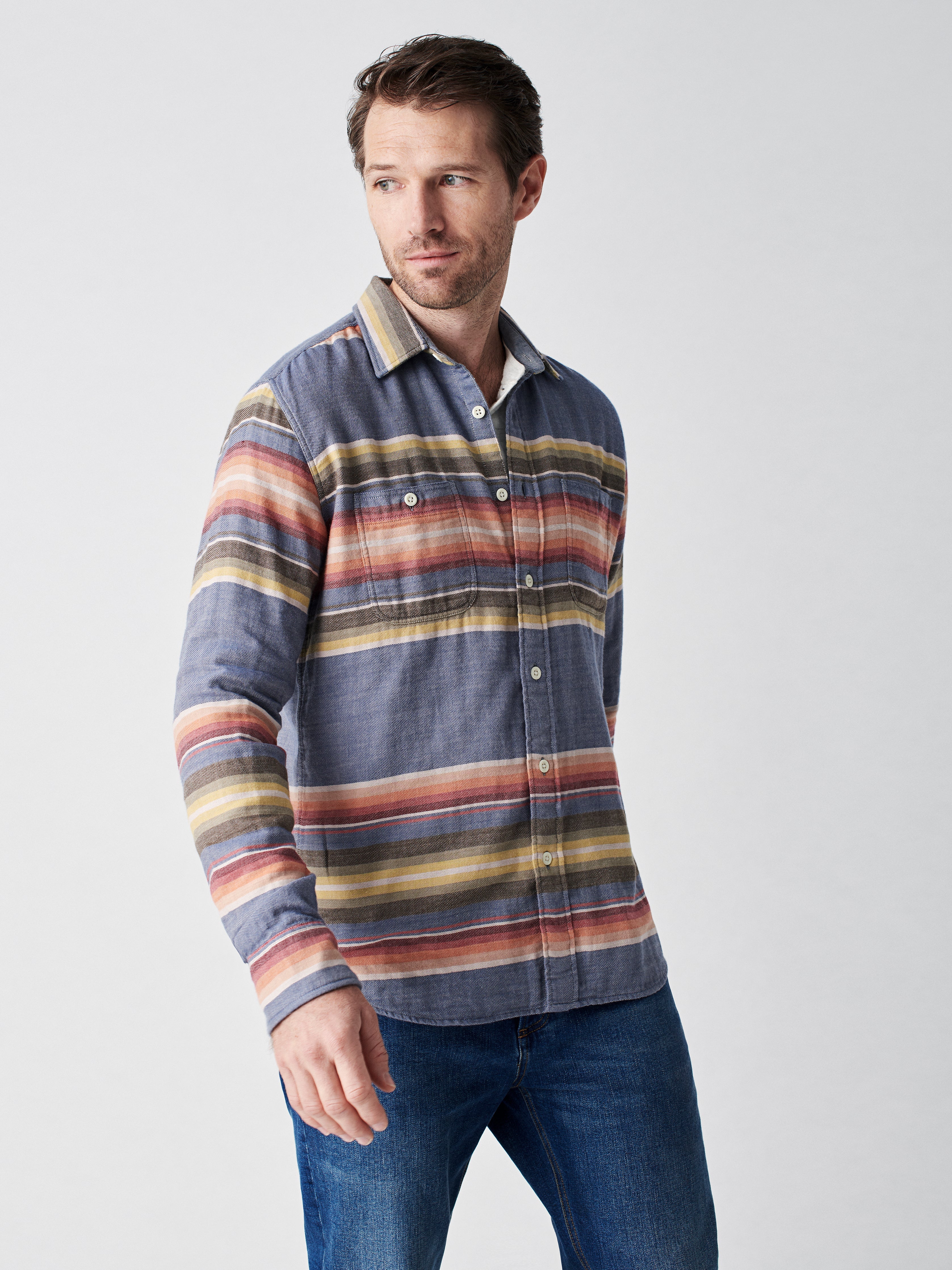 The Roadtrip Shirt - River Hills Stripe
