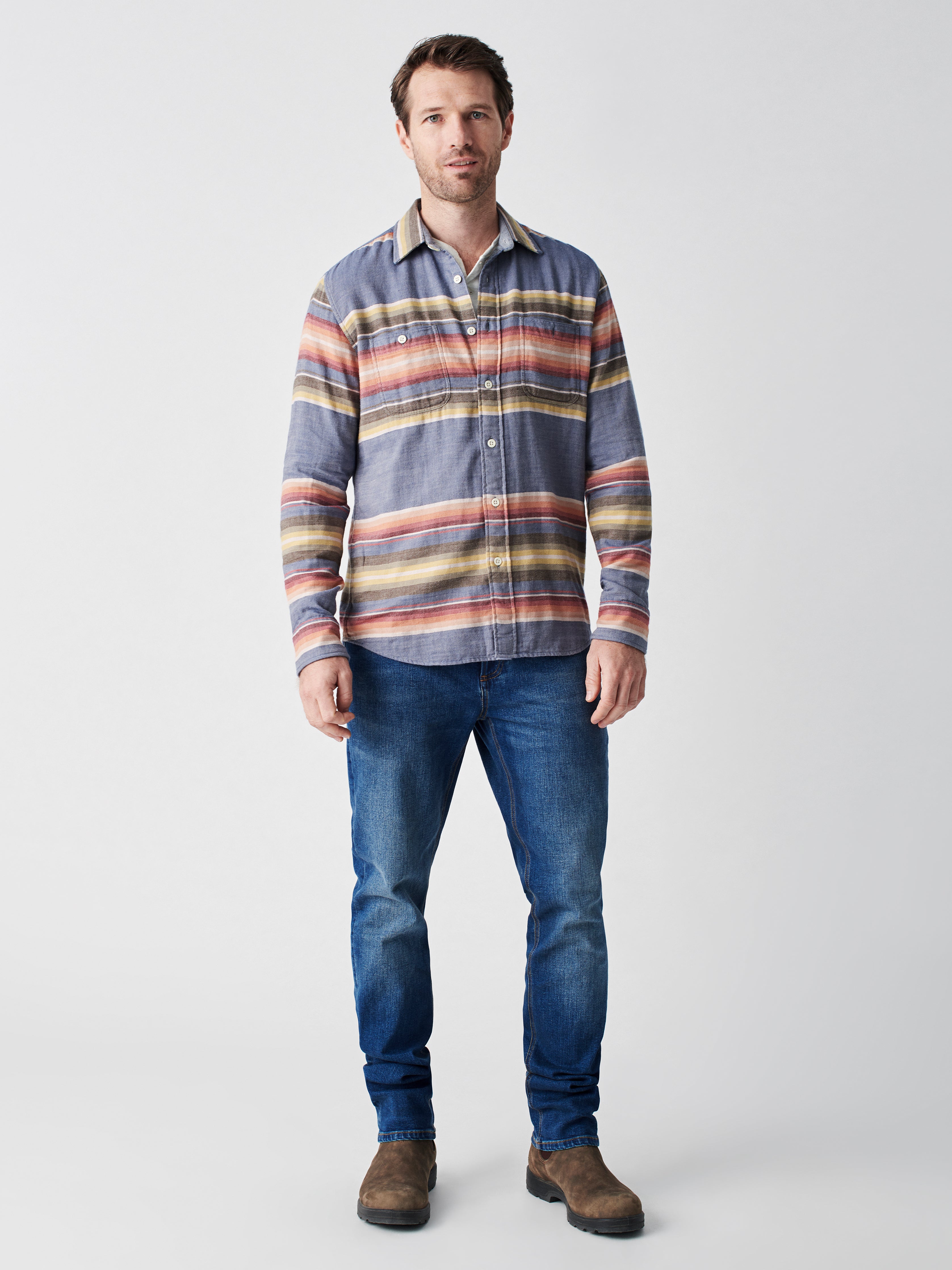 The Roadtrip Shirt - River Hills Stripe