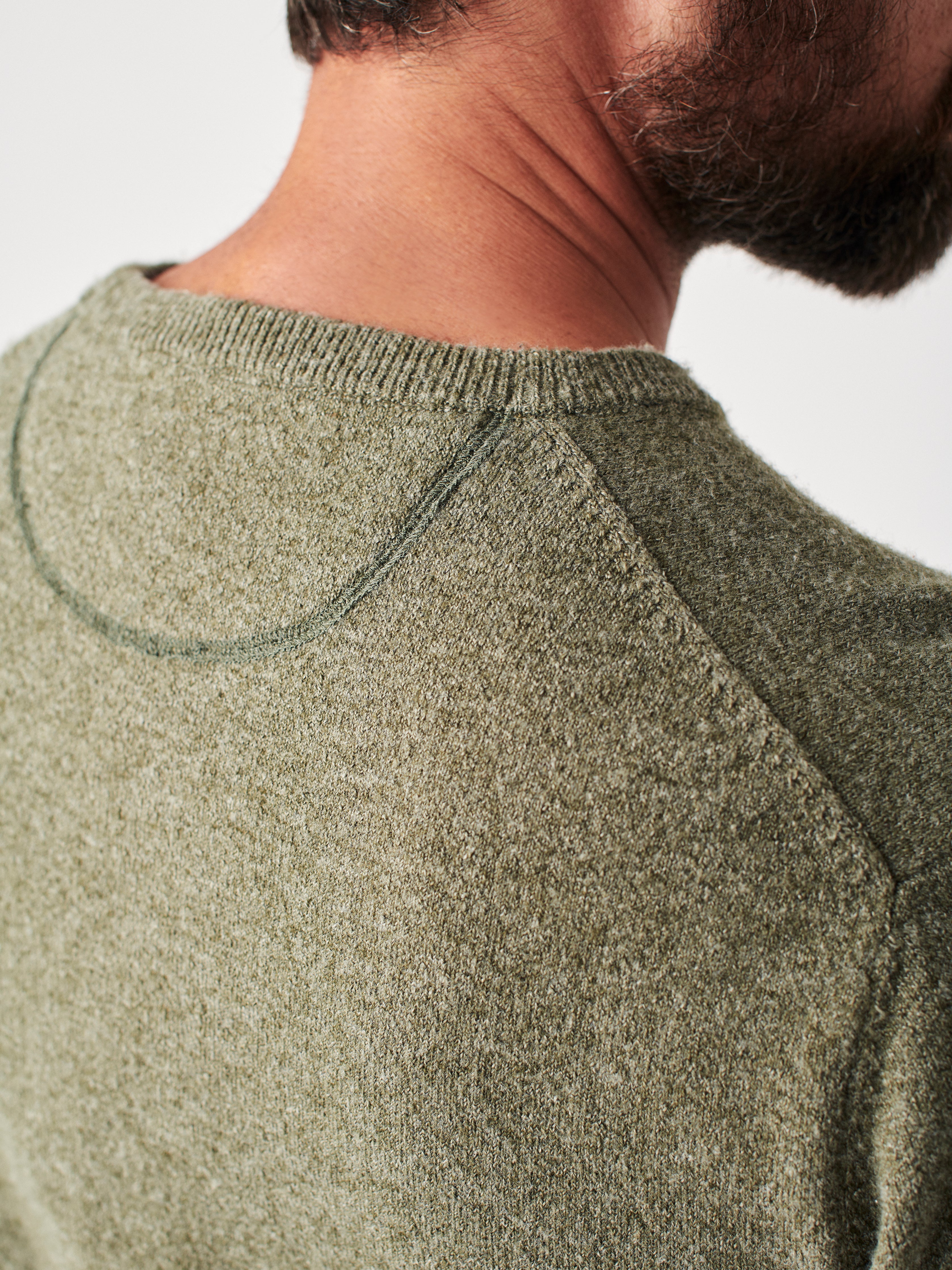 Mountain Crew Sweater - Olive Heather