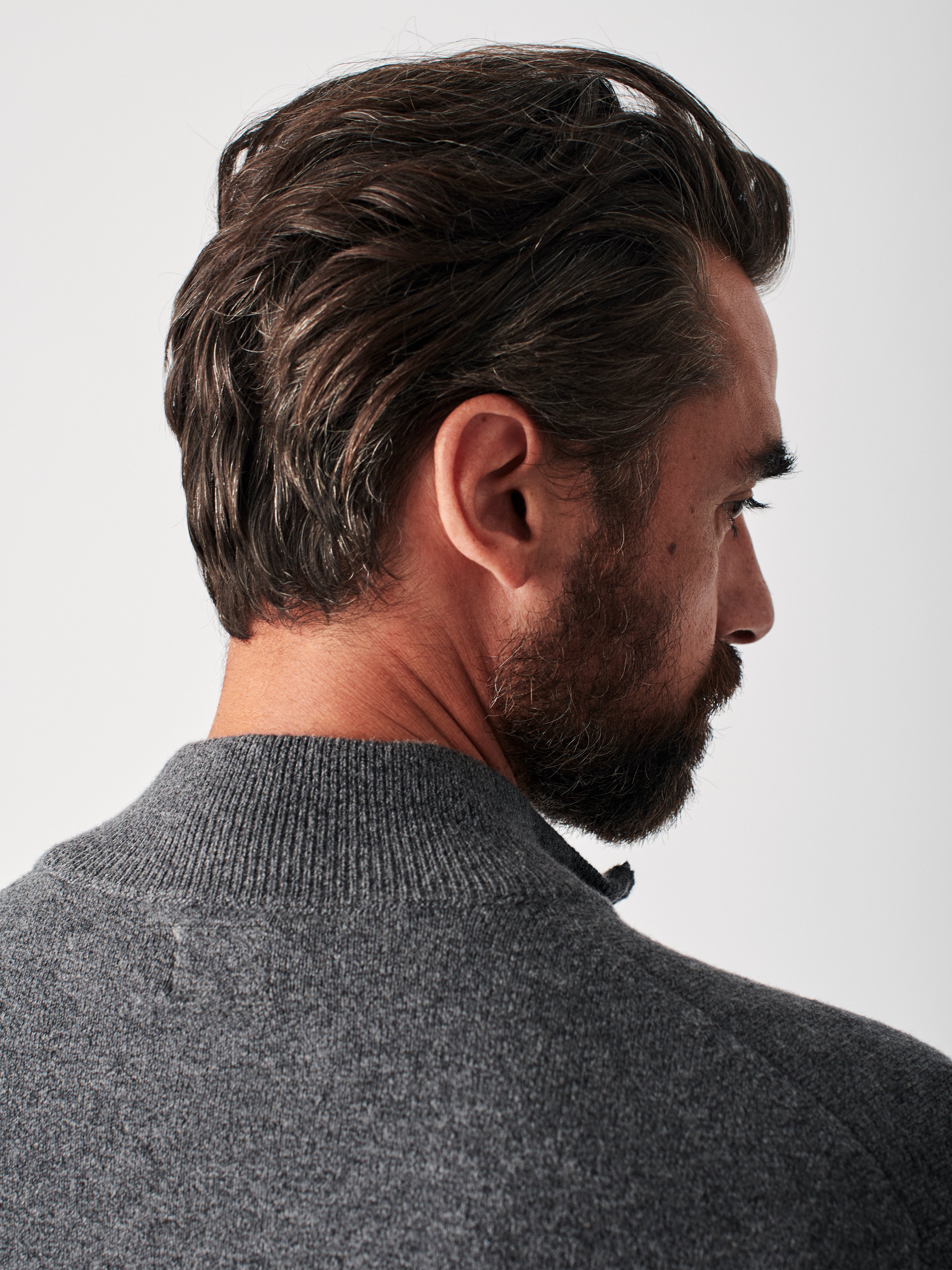 Jackson Quarter Zip Sweater - Charcoal Heather