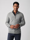 Jackson Quarter Zip Sweater - Light Grey Heather