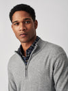 Jackson Quarter Zip Sweater - Light Grey Heather