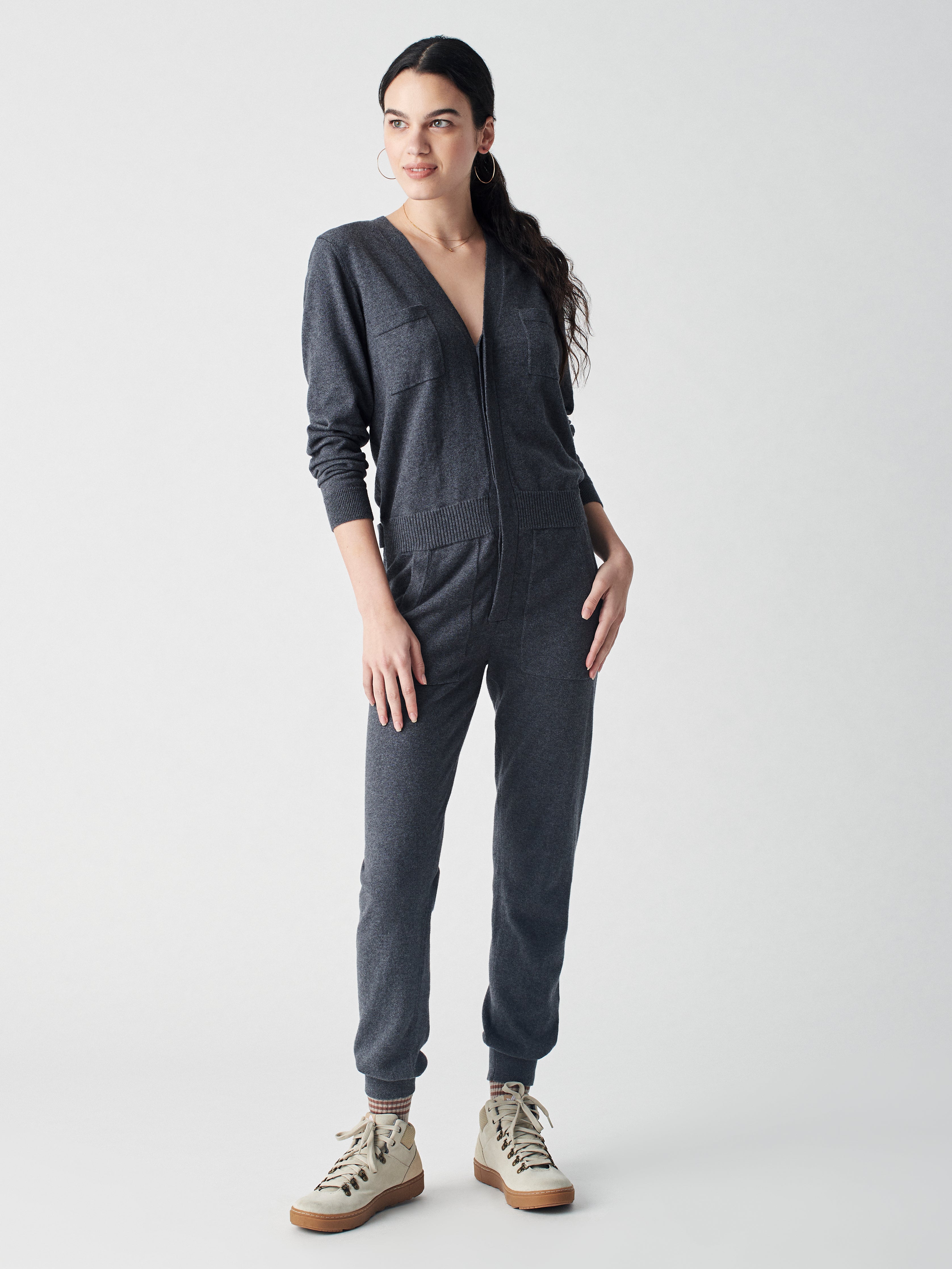 Mysa Sweater Jumpsuit - Lava
