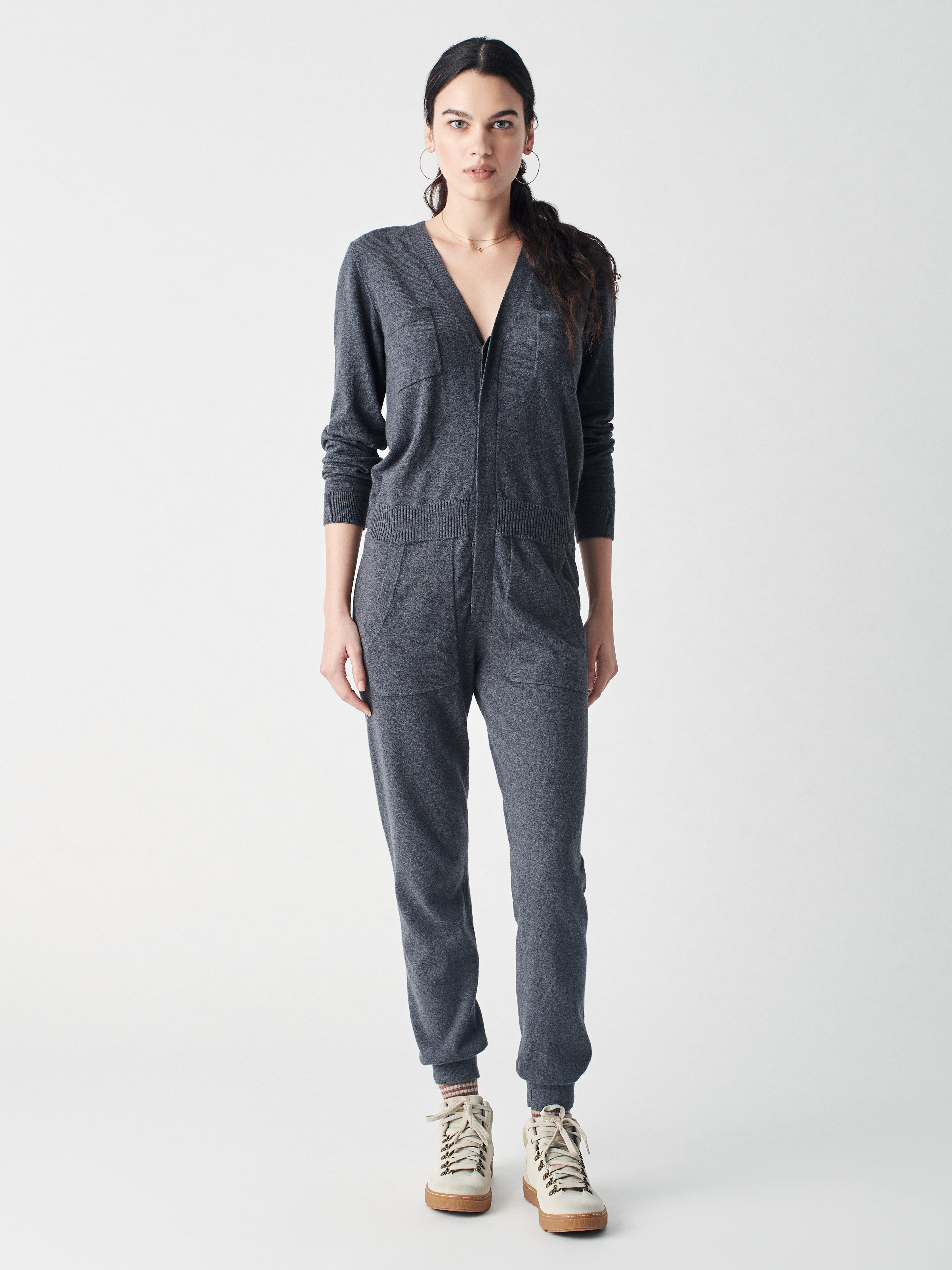 Mysa Sweater Jumpsuit - Lava