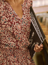 Montara Dress - Merlot Bordeaux Floral