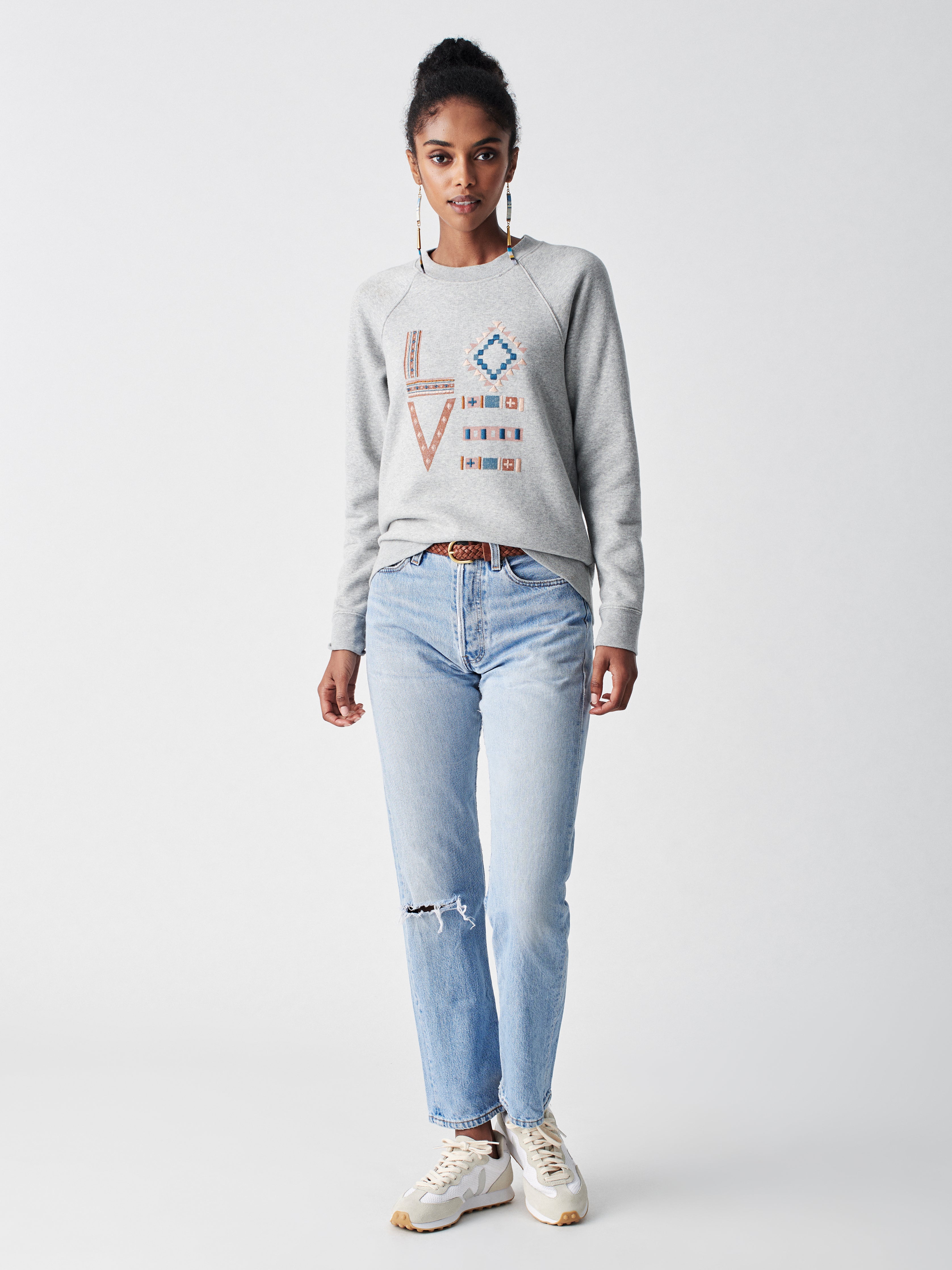 B.YELLOWTAIL X Love Terry Crew - Charcoal Heather