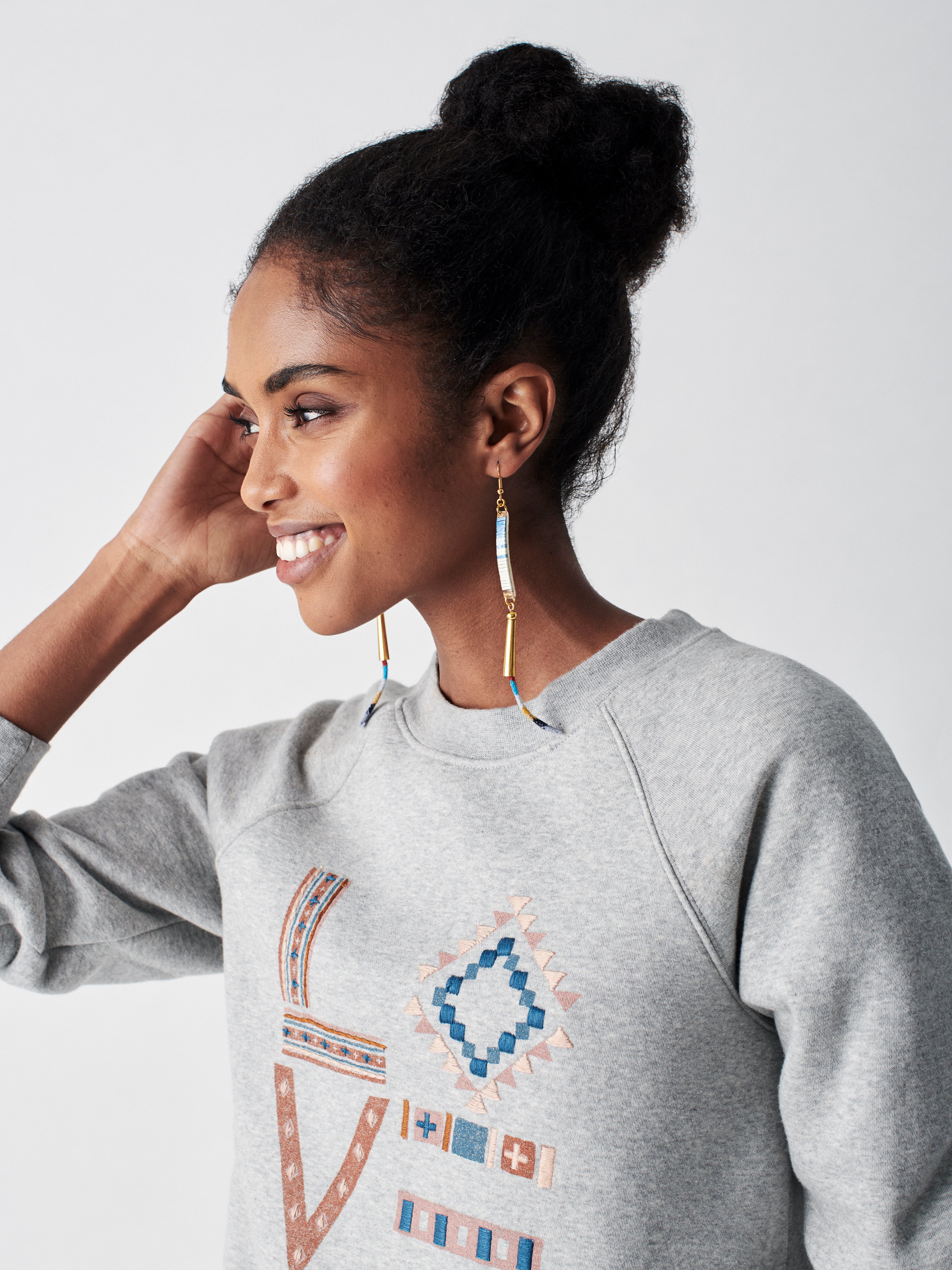 B.YELLOWTAIL X Love Terry Crew - Charcoal Heather