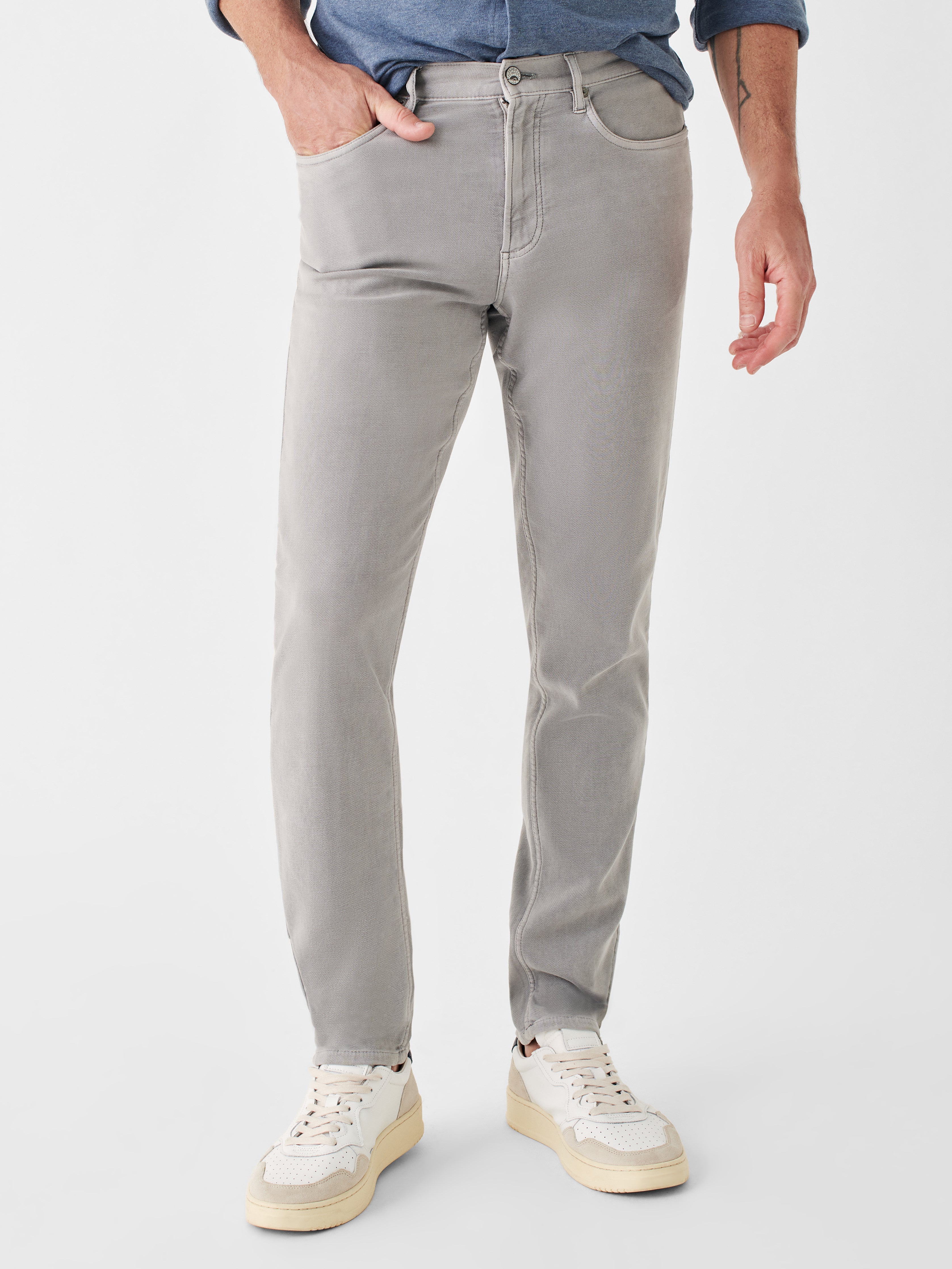 Stretch Terry 5-Pocket (32" Inseam) - Iron