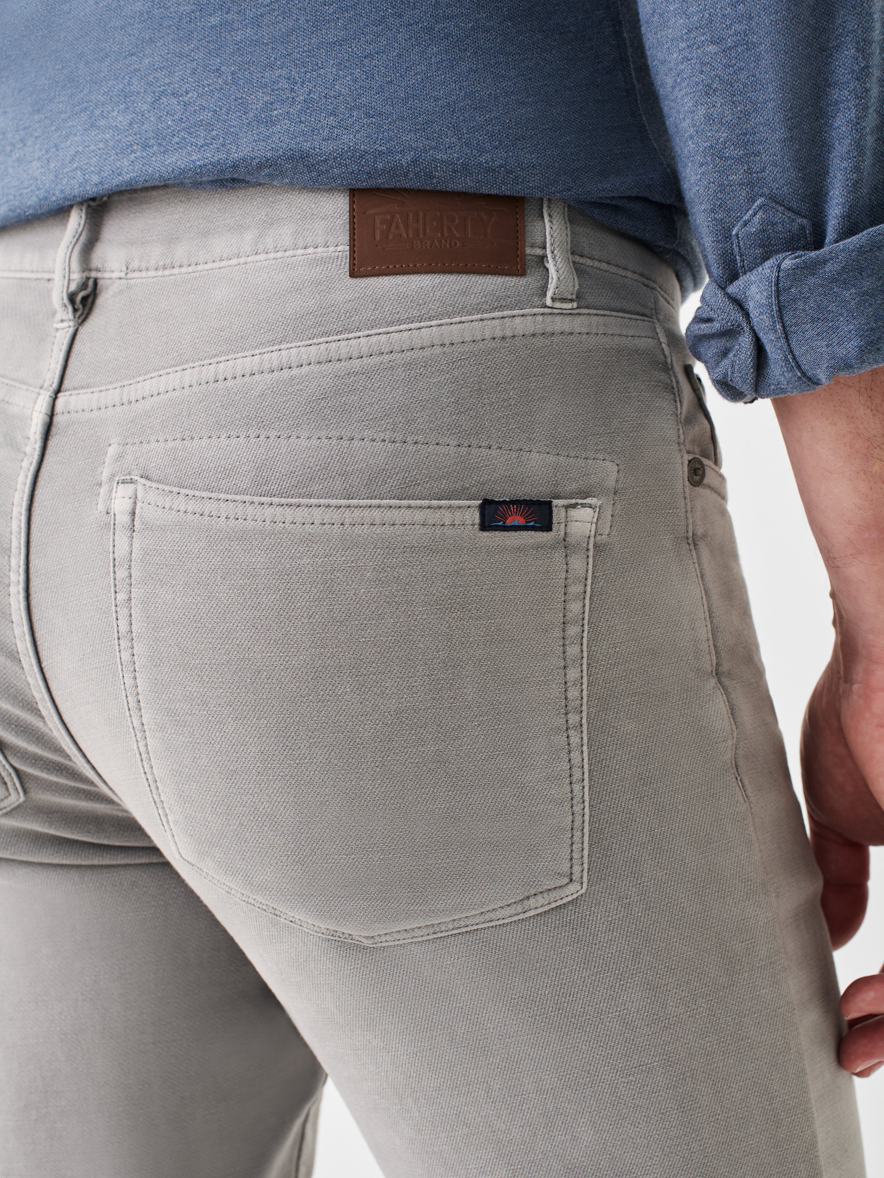 Stretch Terry 5-Pocket (32" Inseam) - Iron