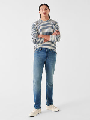 Stretch Terry Indigo 5-Pocket (30" Inseam) - Easton Wash
