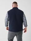 Epic Quilted Fleece Vest - Navy Melange