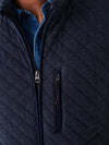 Epic Quilted Fleece Vest - Navy Melange
