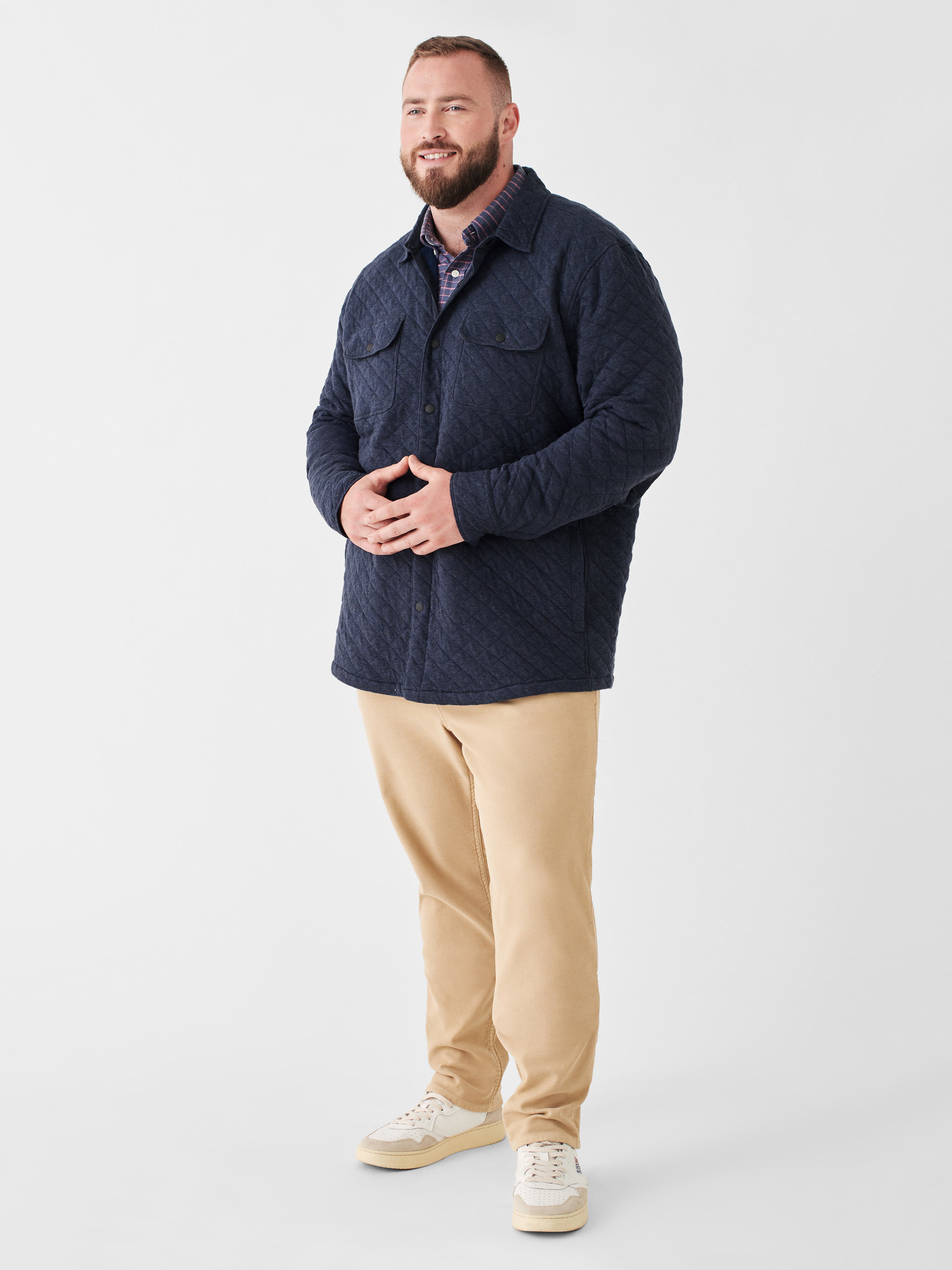Epic Quilted Fleece CPO - Navy Melange
