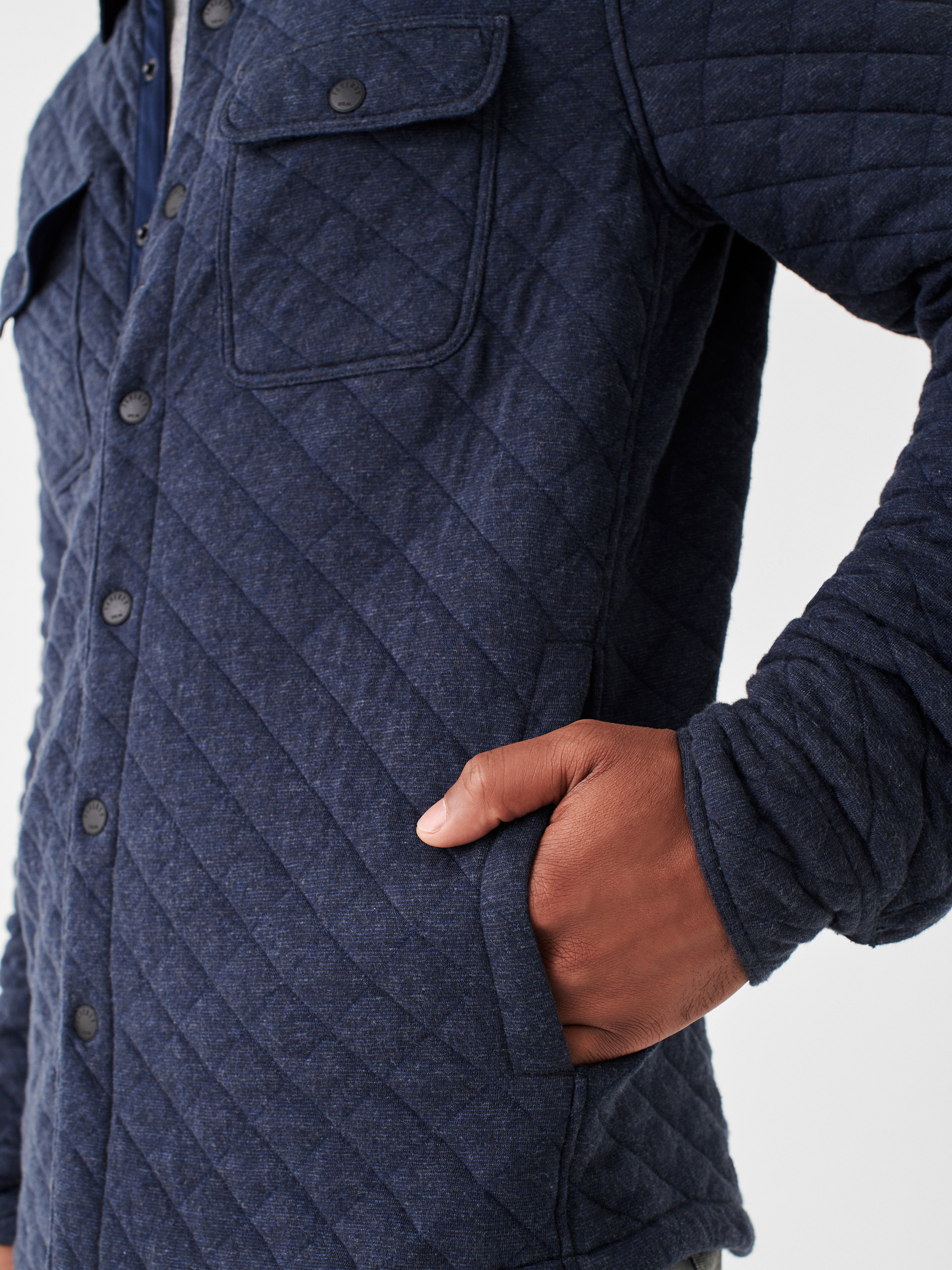 Epic Quilted Fleece CPO - Navy Melange