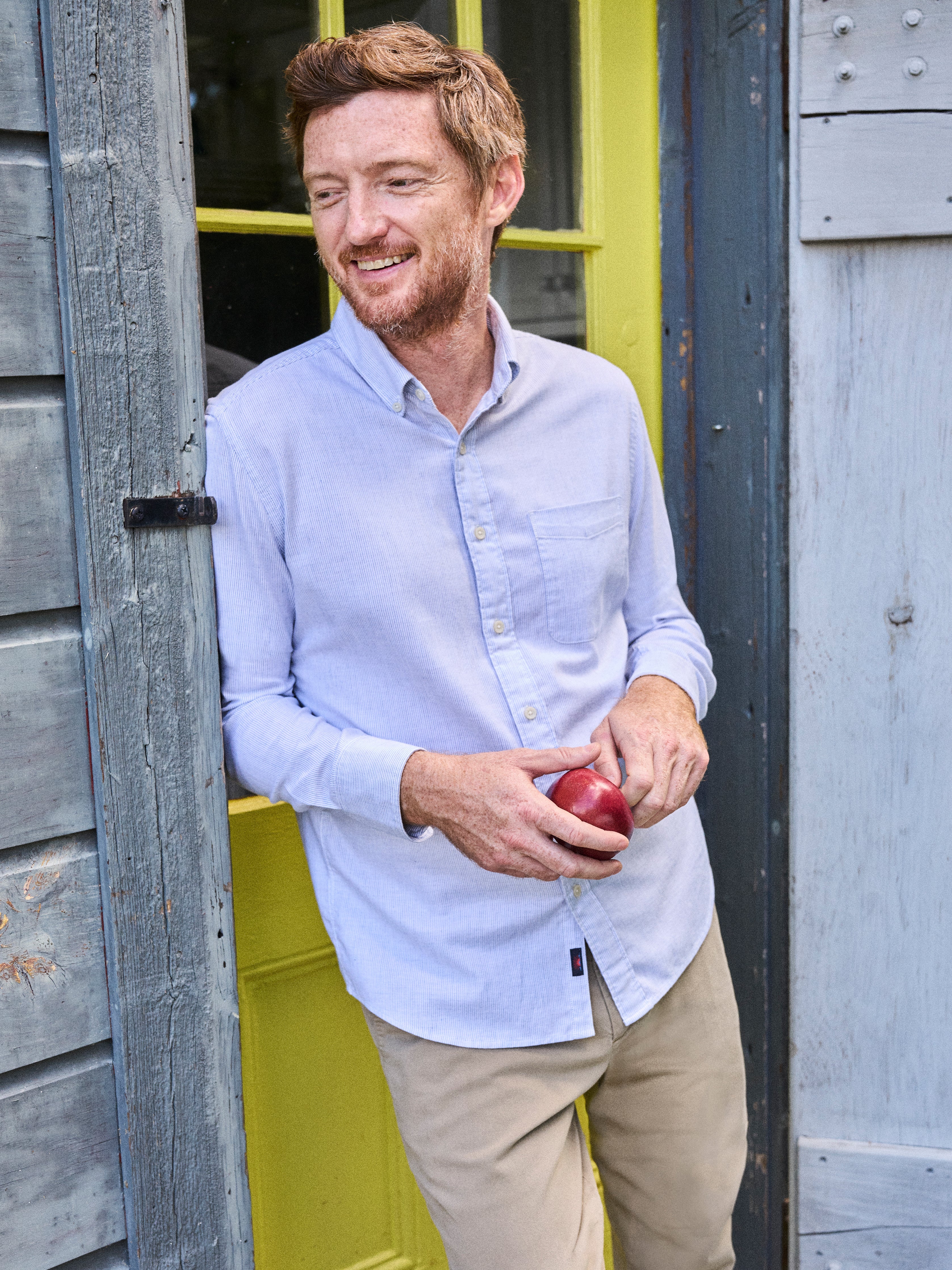 Stretch Oxford Shirt - Classic Stripe