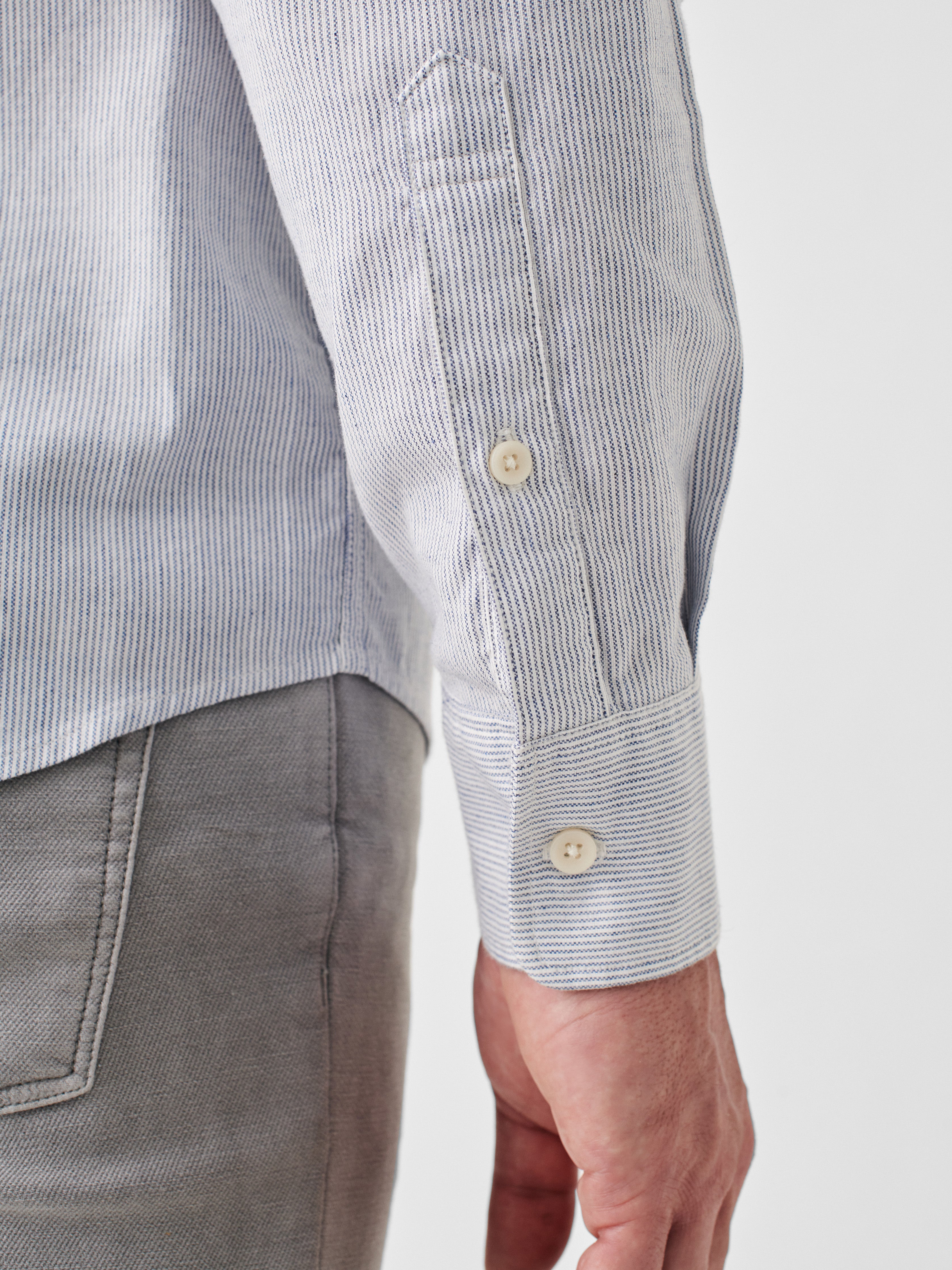 Stretch Oxford Shirt - Classic Stripe