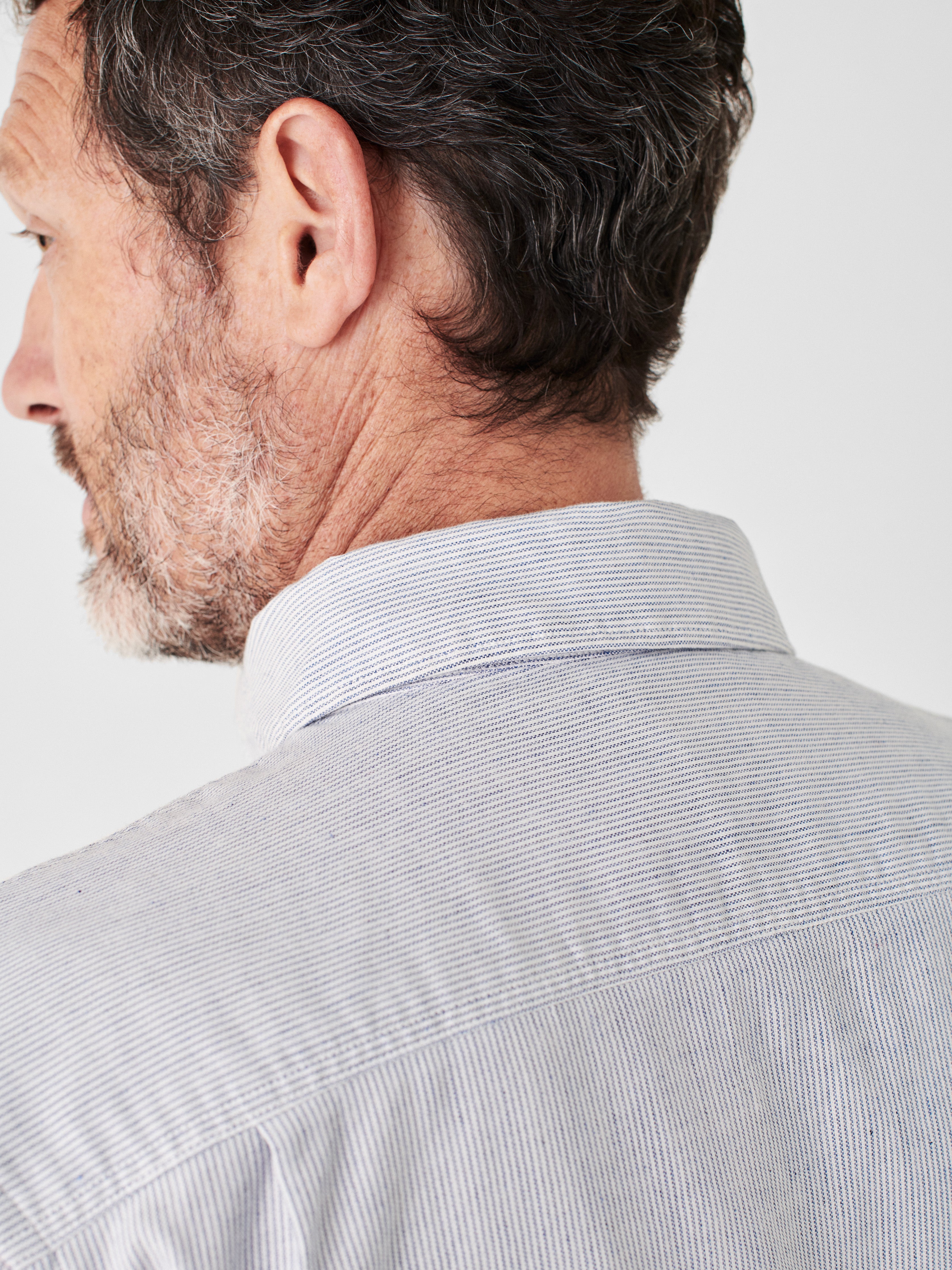 Stretch Oxford Shirt - Classic Stripe