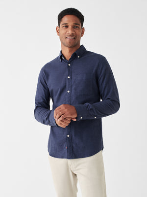 Stretch Oxford Shirt - Navy