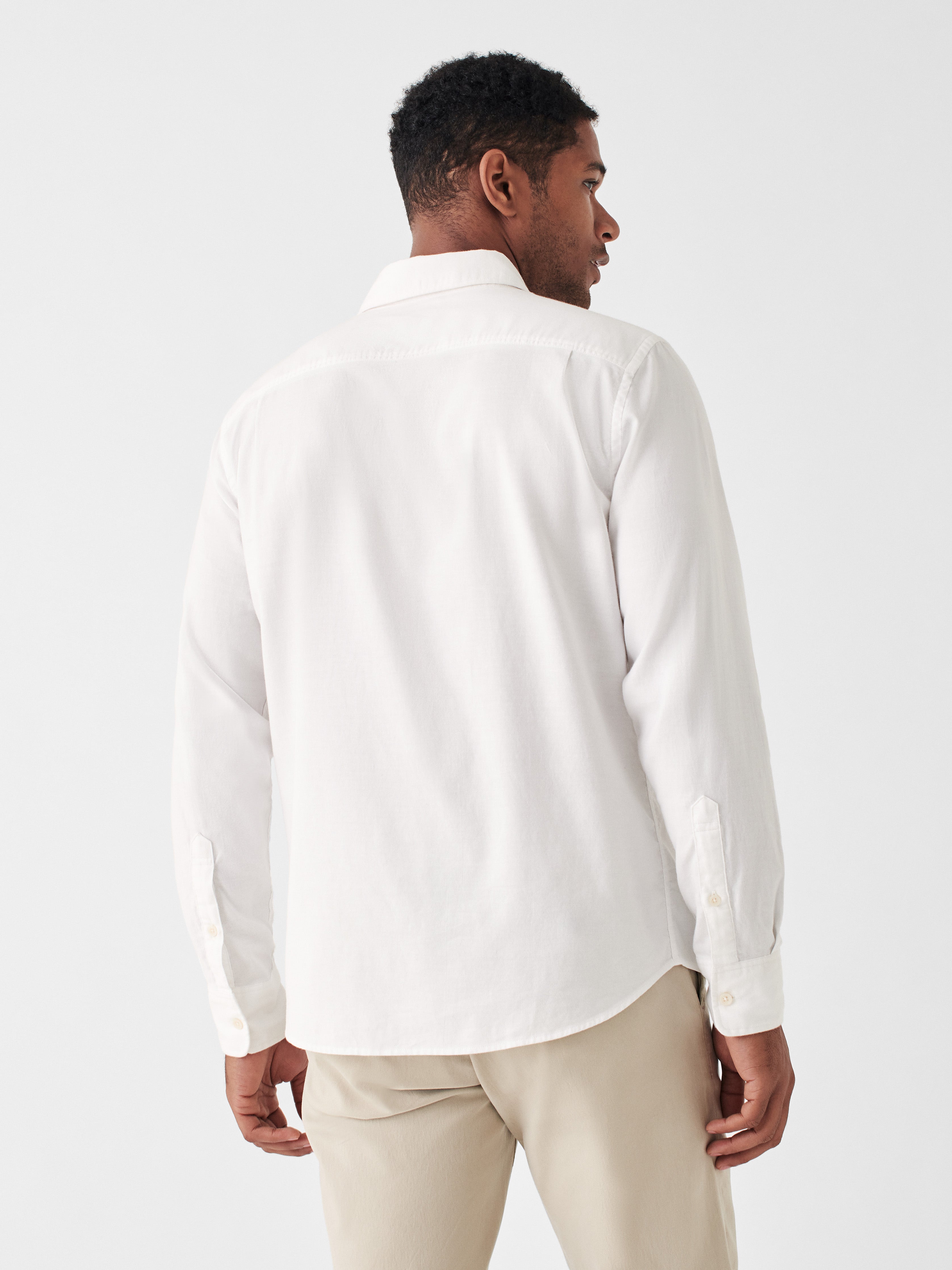 Stretch Oxford Shirt - White