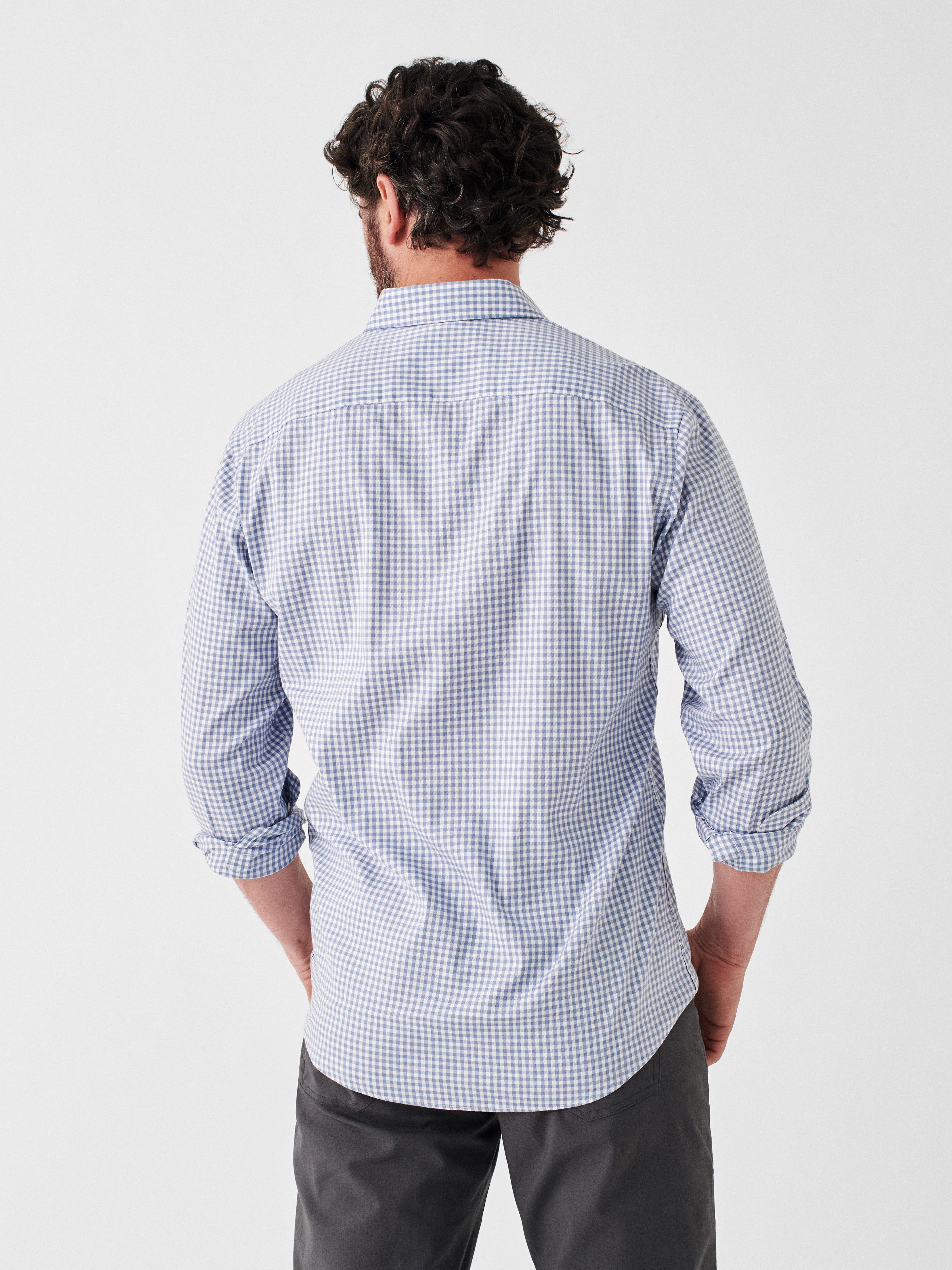 The Movement™ Shirt - Light Blue Gingham