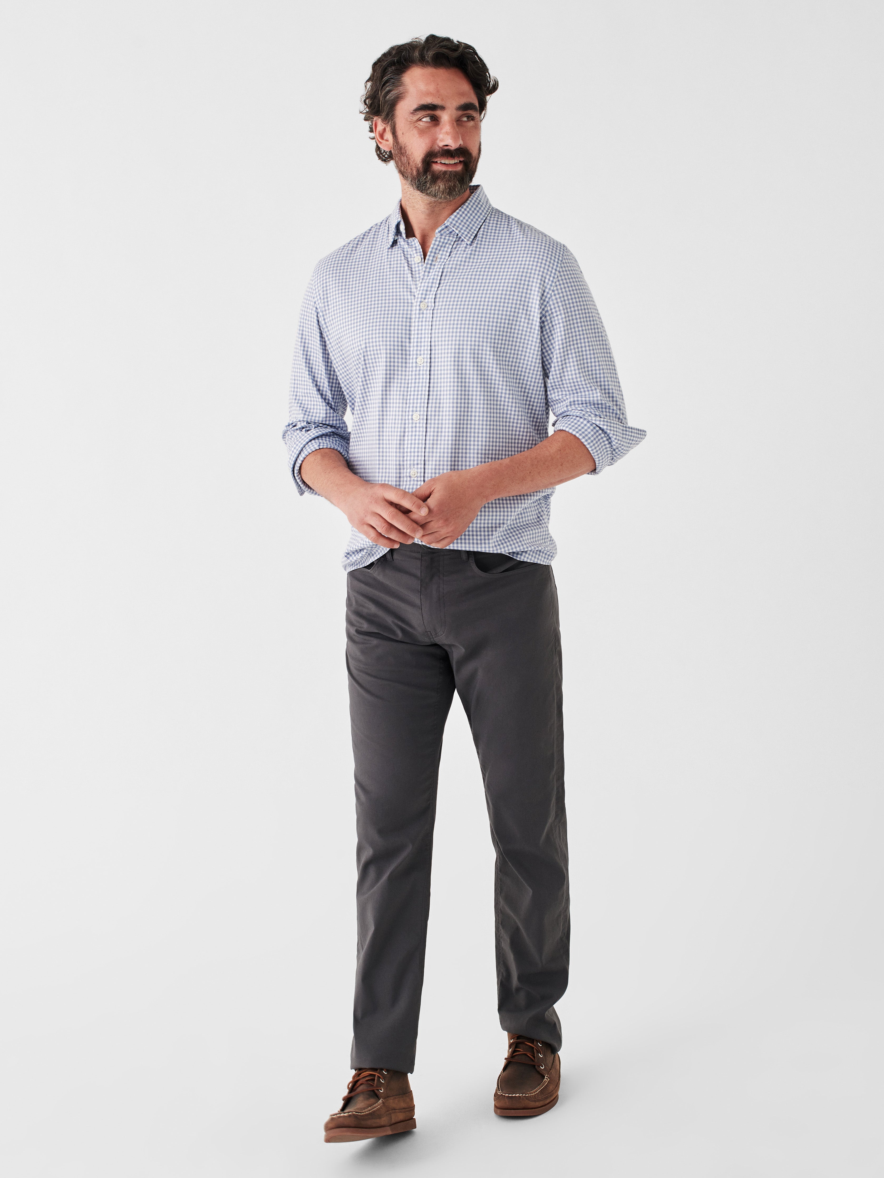 The Movement™ Shirt - Light Blue Gingham