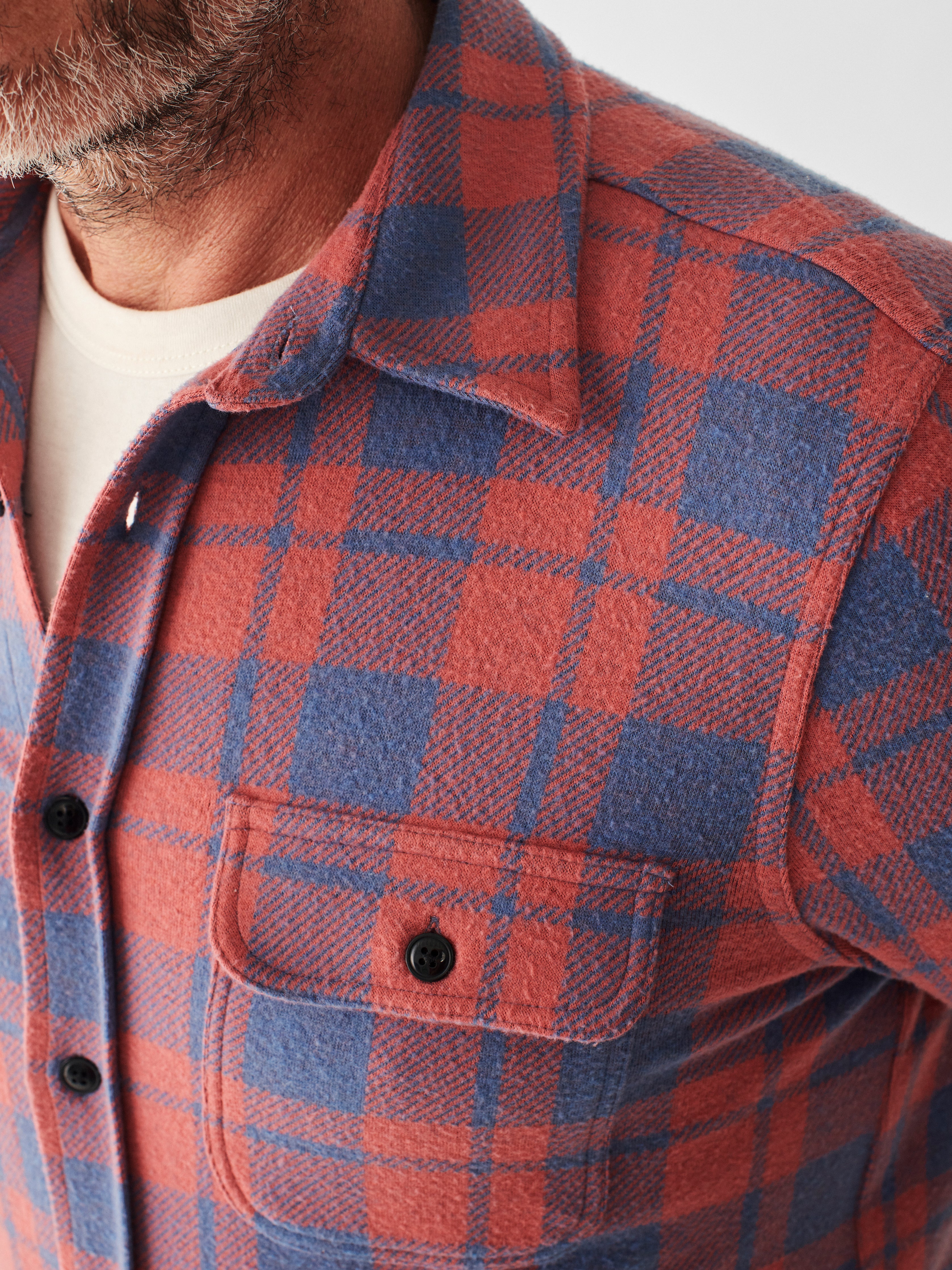 Legend™ Sweater Shirt - Rose Blue Check