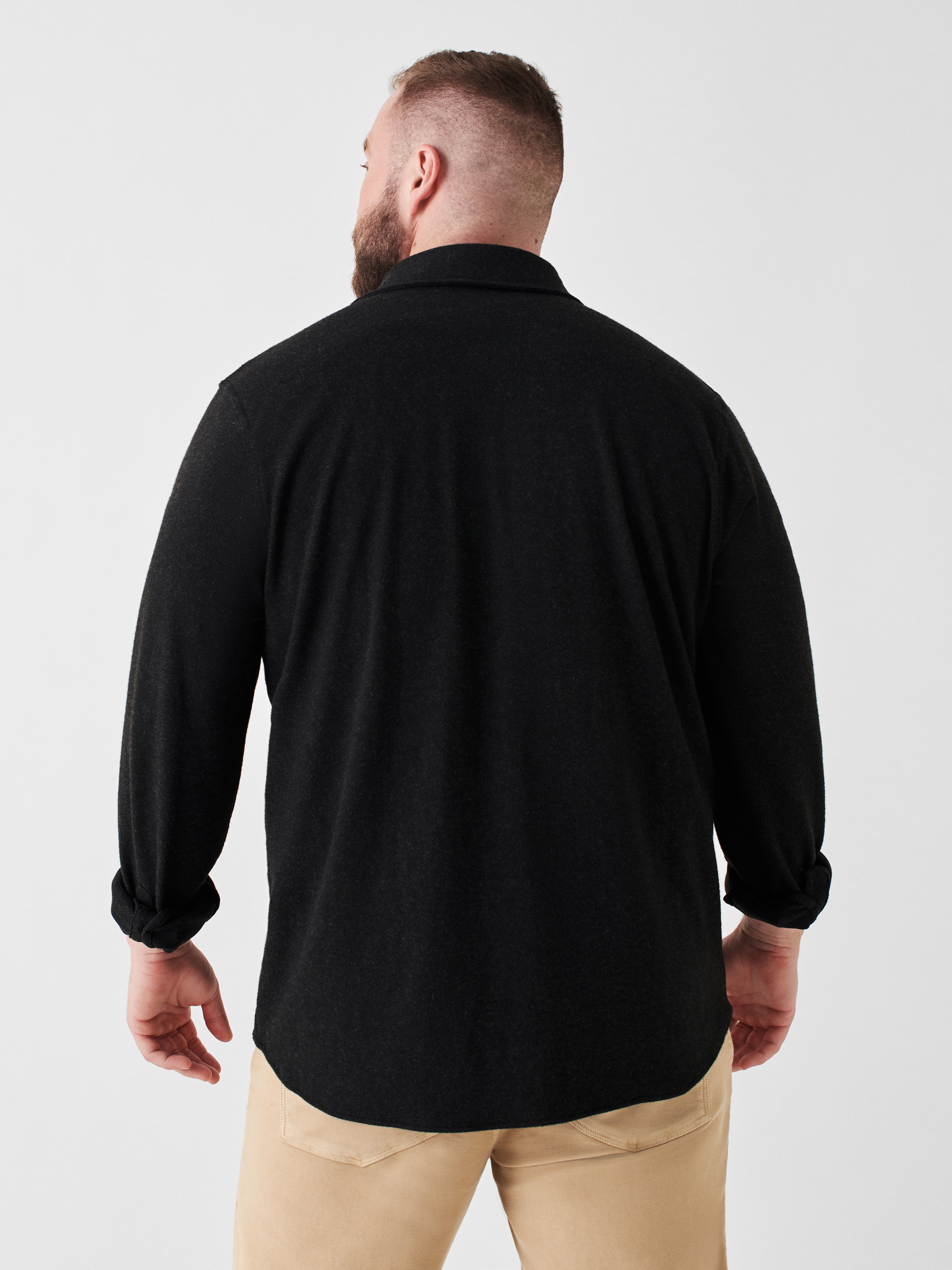 Legend™ Sweater Shirt - Heathered Black Twill