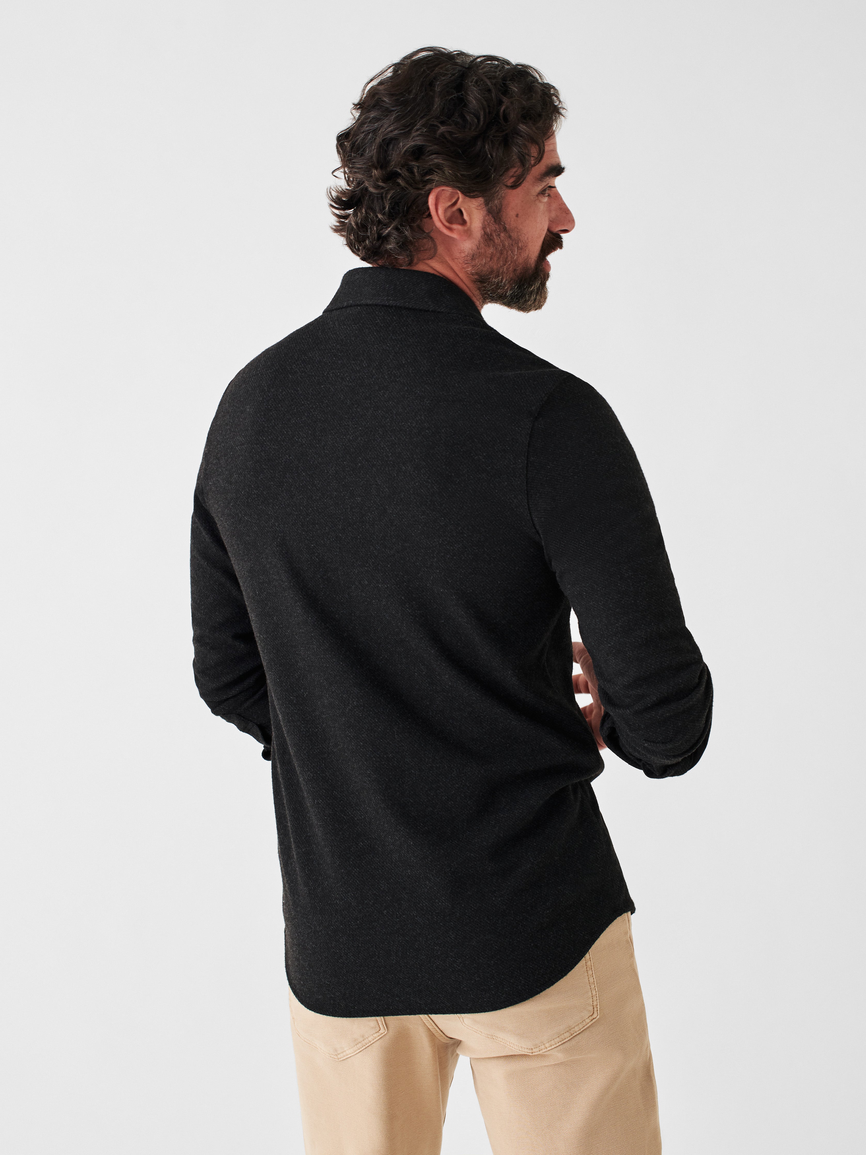 Legend™ Sweater Shirt - Heathered Black Twill