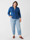 Sunwashed Knit Shirt - Medium Indigo Wash