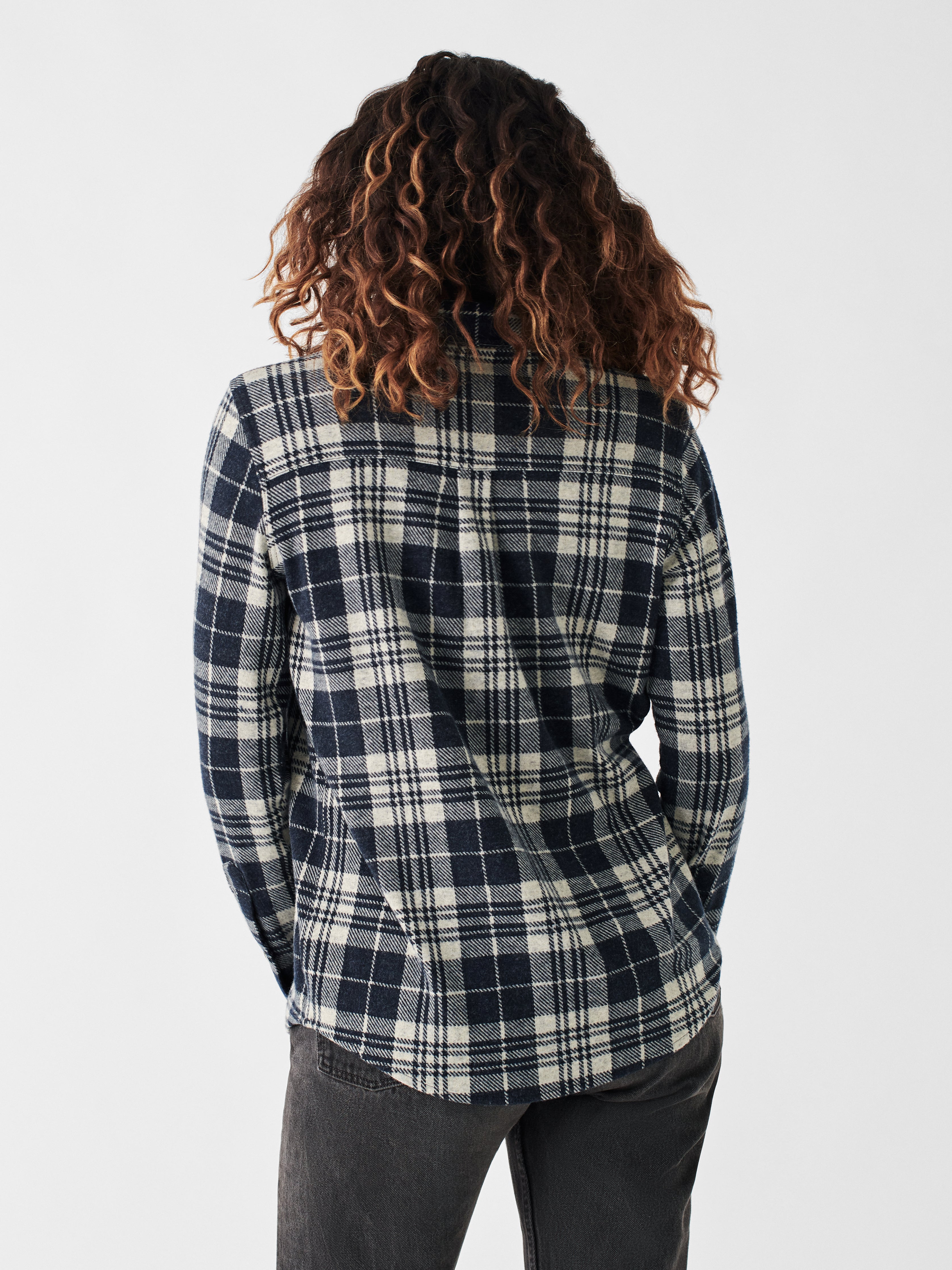 Legend™ Sweater Shirt - Navy Plaid