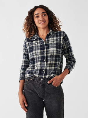 Legend™ Sweater Shirt - Navy Plaid