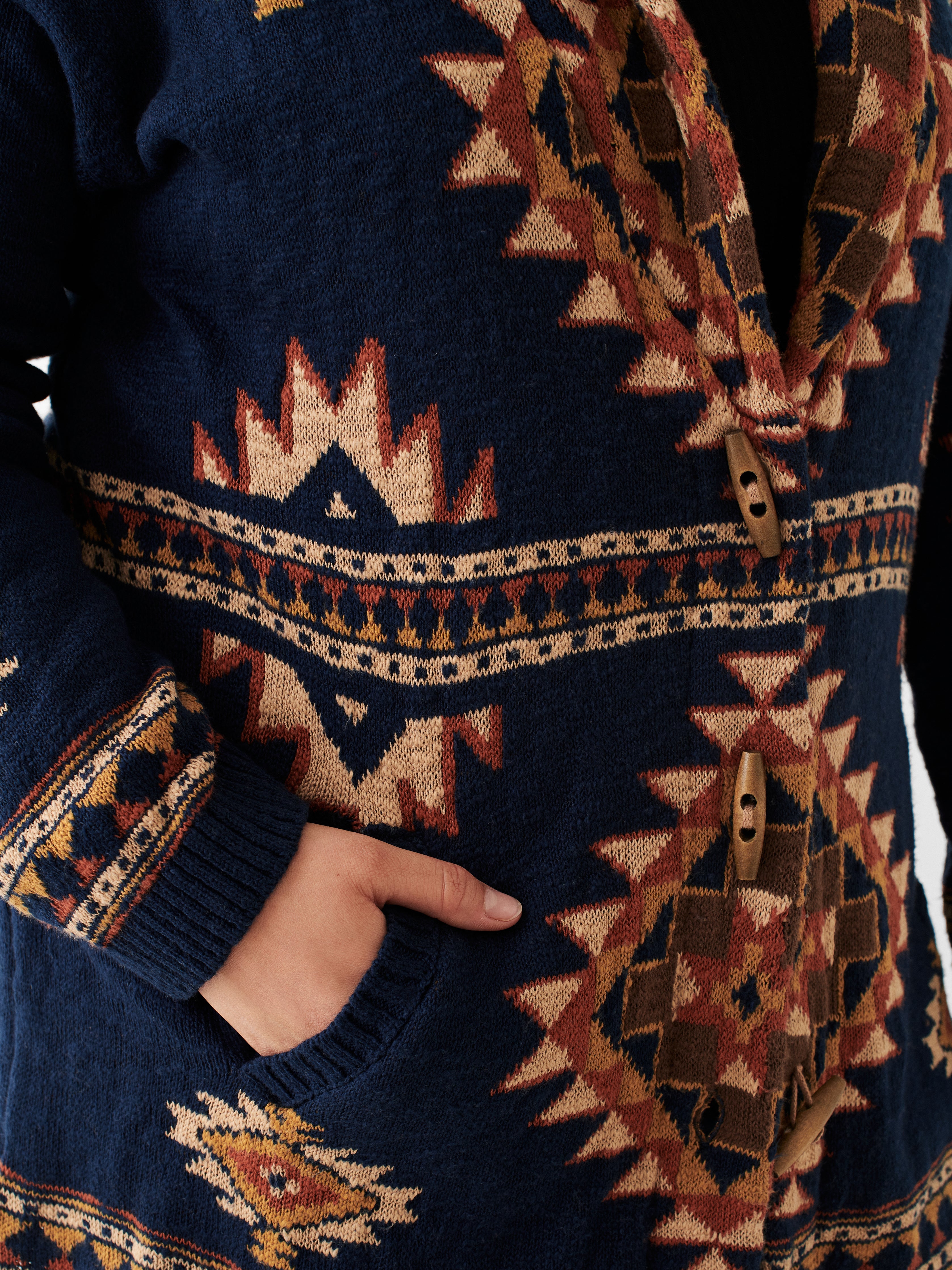 B.YELLOWTAIL Lodge Cardigan - Wolf Mountain