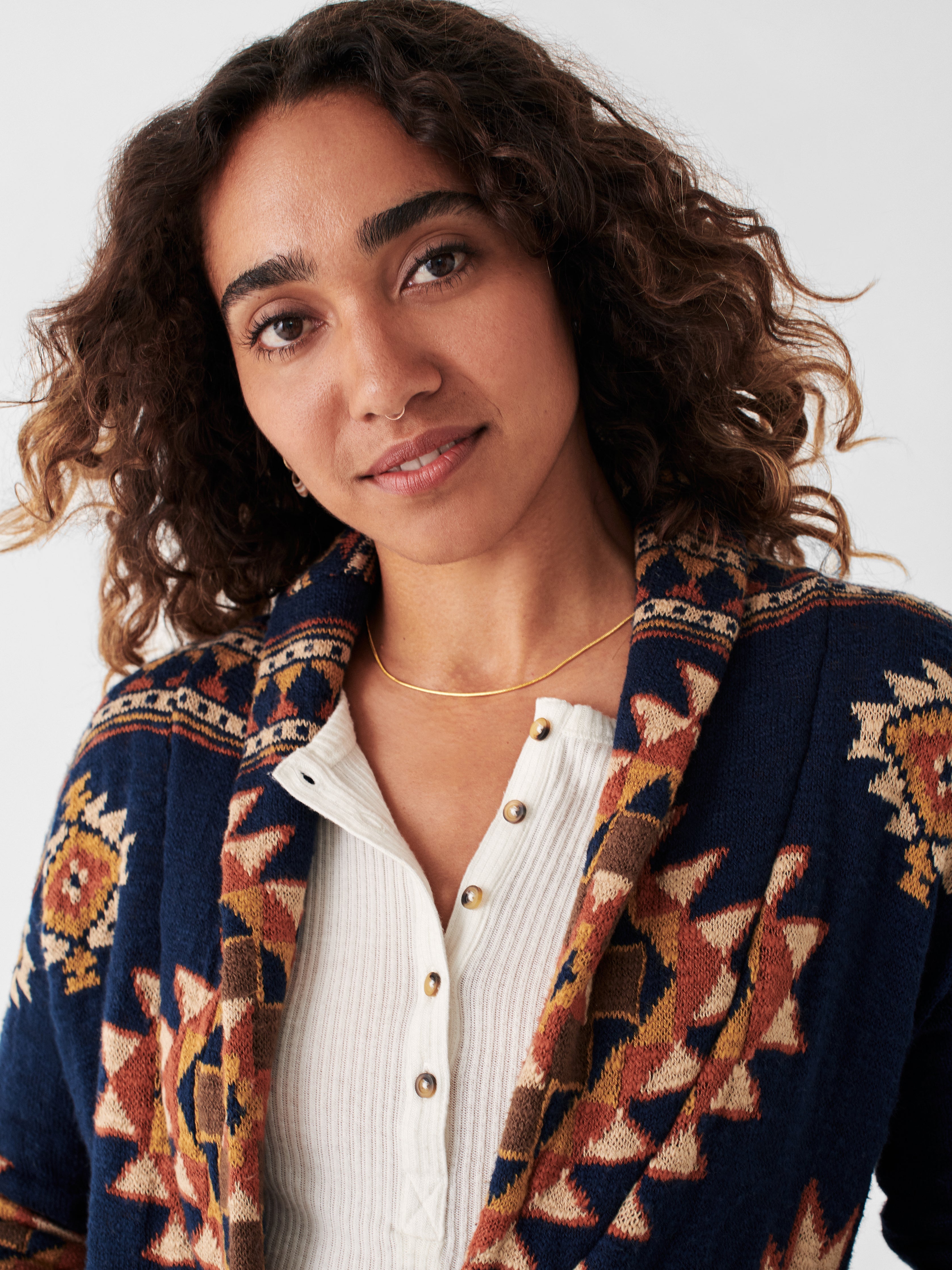 B.YELLOWTAIL Lodge Cardigan - Wolf Mountain