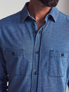 Sunwashed Knit Shirt - Medium Indigo Wash