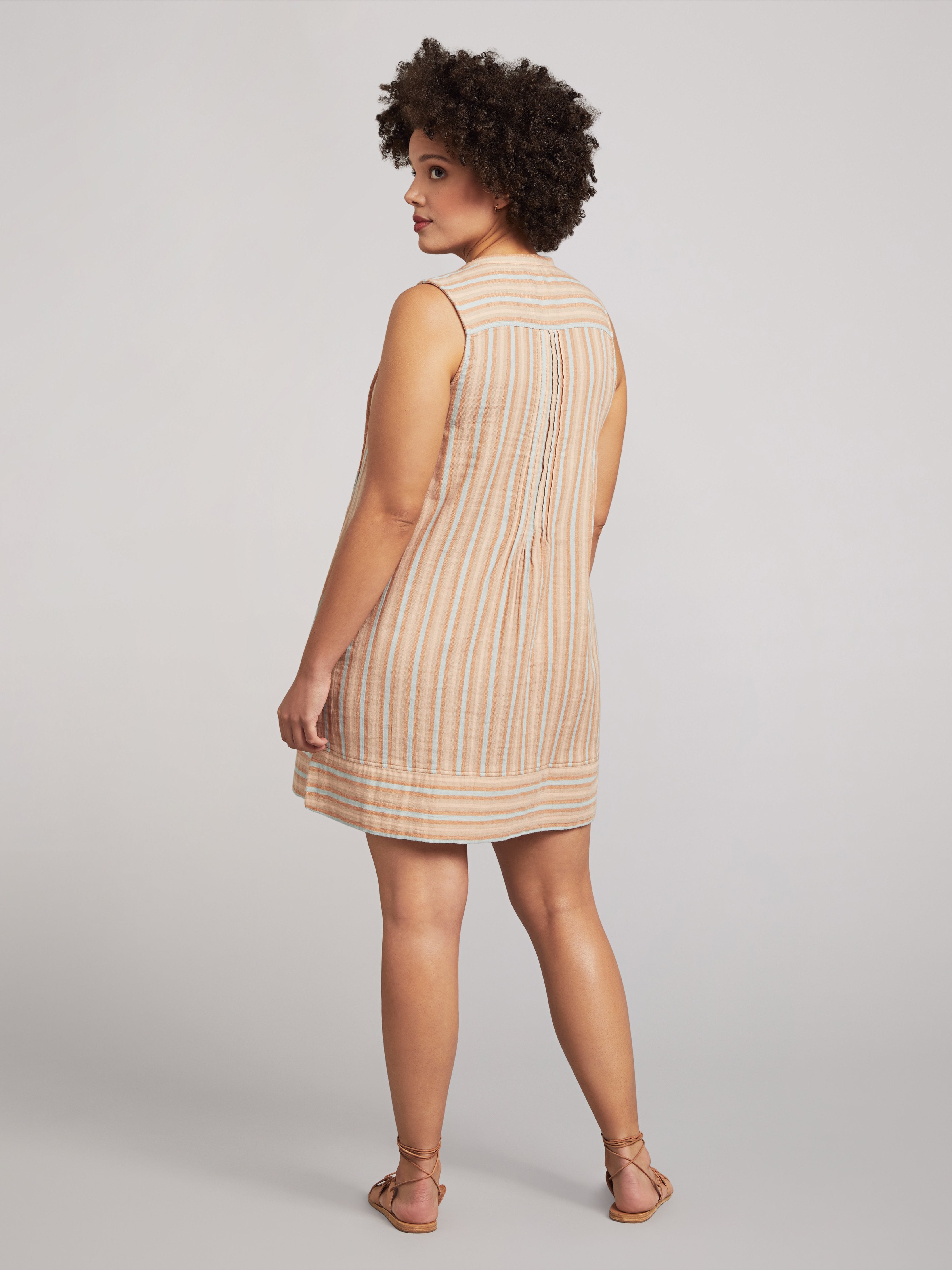 Isha Dress - Beach Stripe
