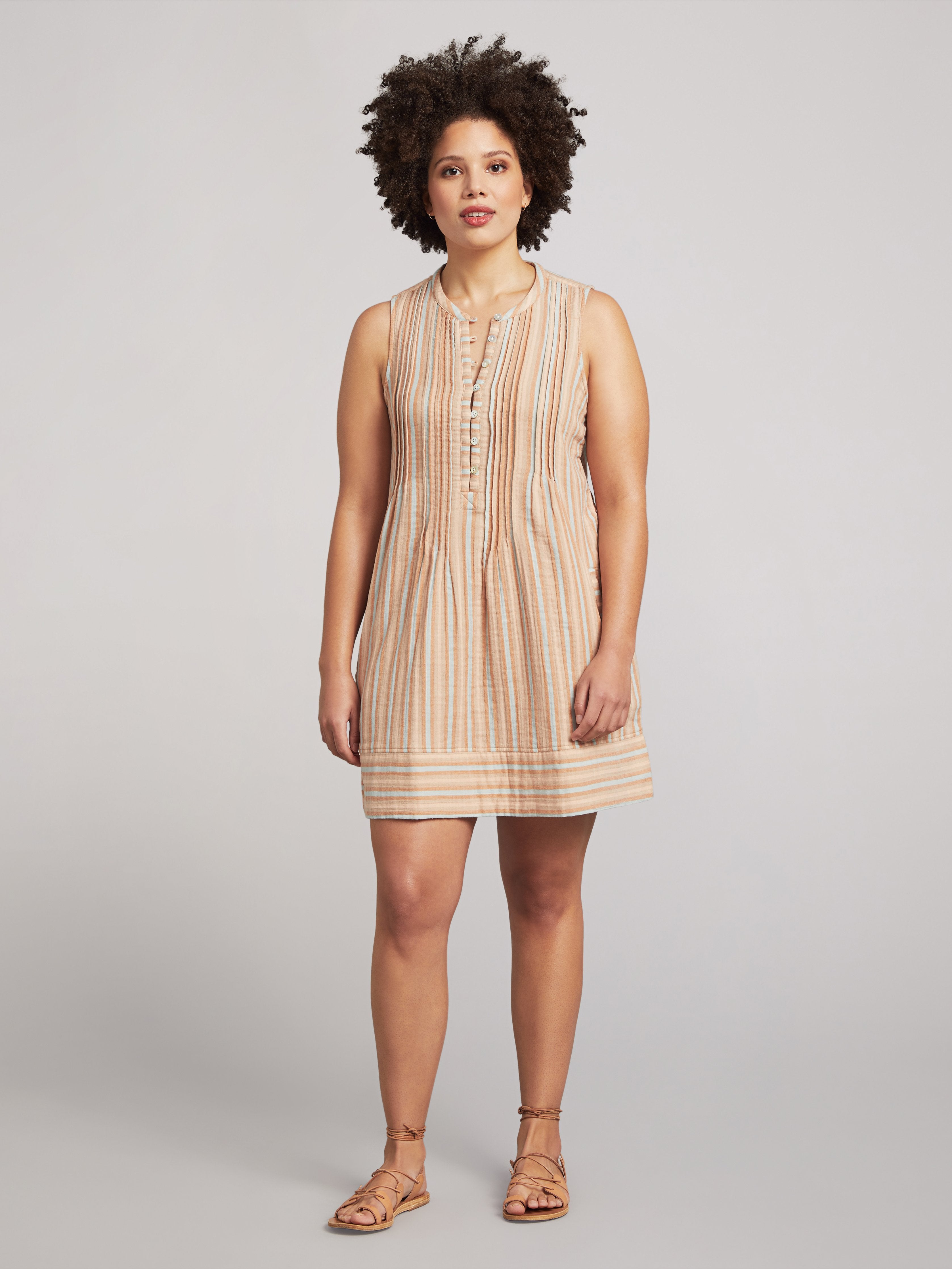 Isha Dress - Beach Stripe