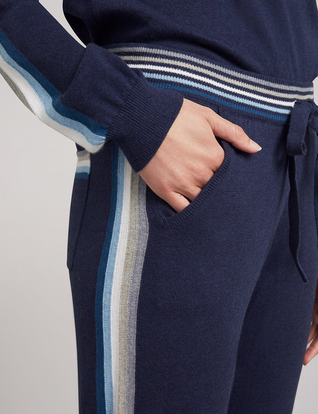 Surf Sweater Jogger - Mist Stripe