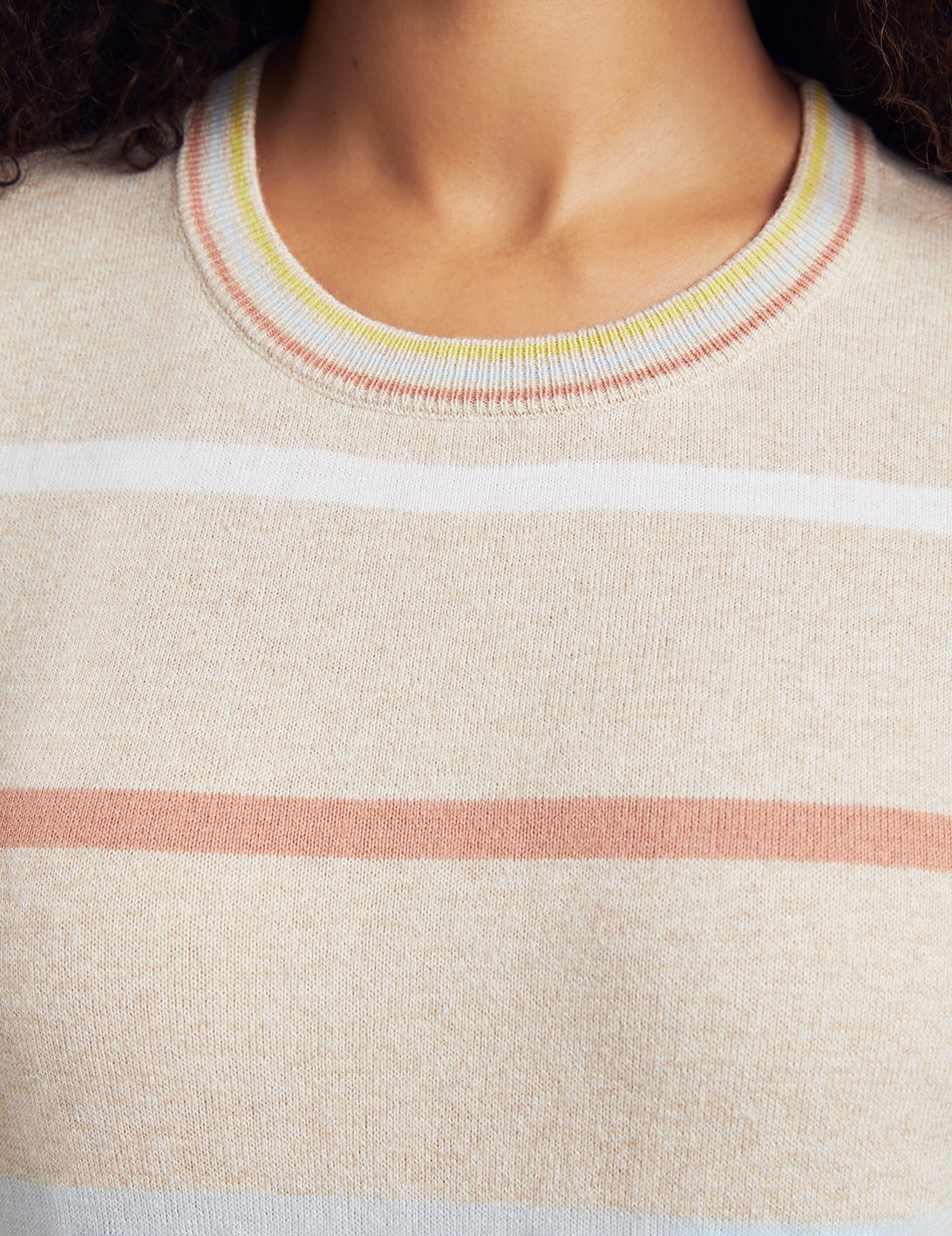 Surf Sweater - Oat Stripe