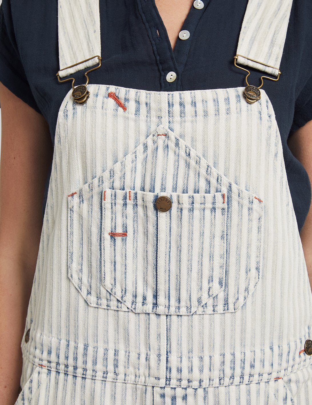 Topsail Overall - Railroad Stripe