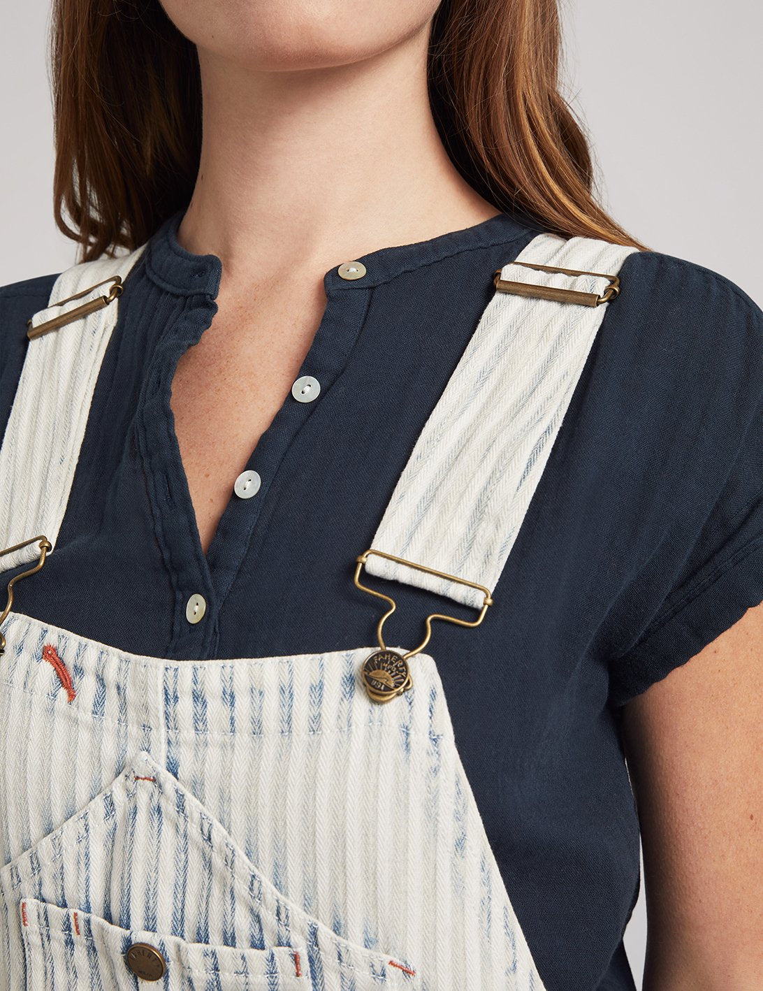 Topsail Overall - Railroad Stripe