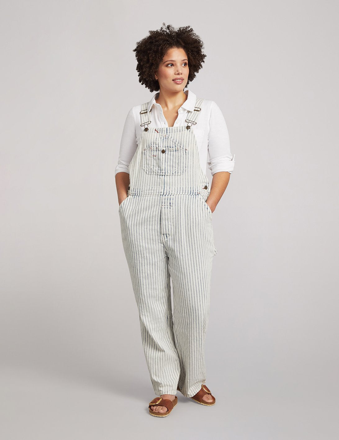 Topsail Overall - Railroad Stripe